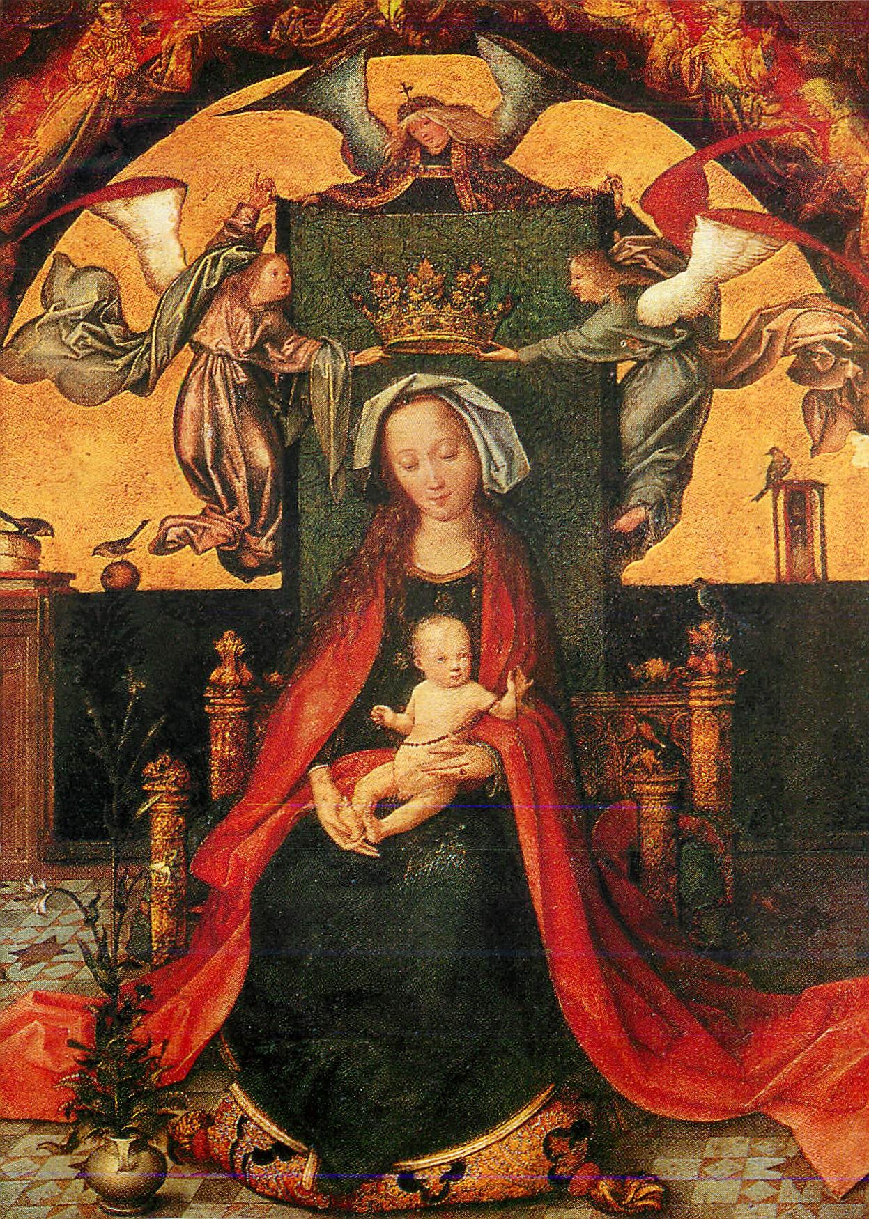 CPM German Nat Museum Nurnberg Hans Holbein La Vierge Marie et l'L'Enfant Jesus