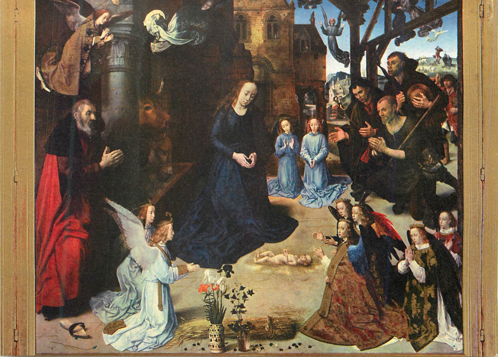 CPM Firenze Galleria Degli Uffizi la Nativite Van Der Goes 