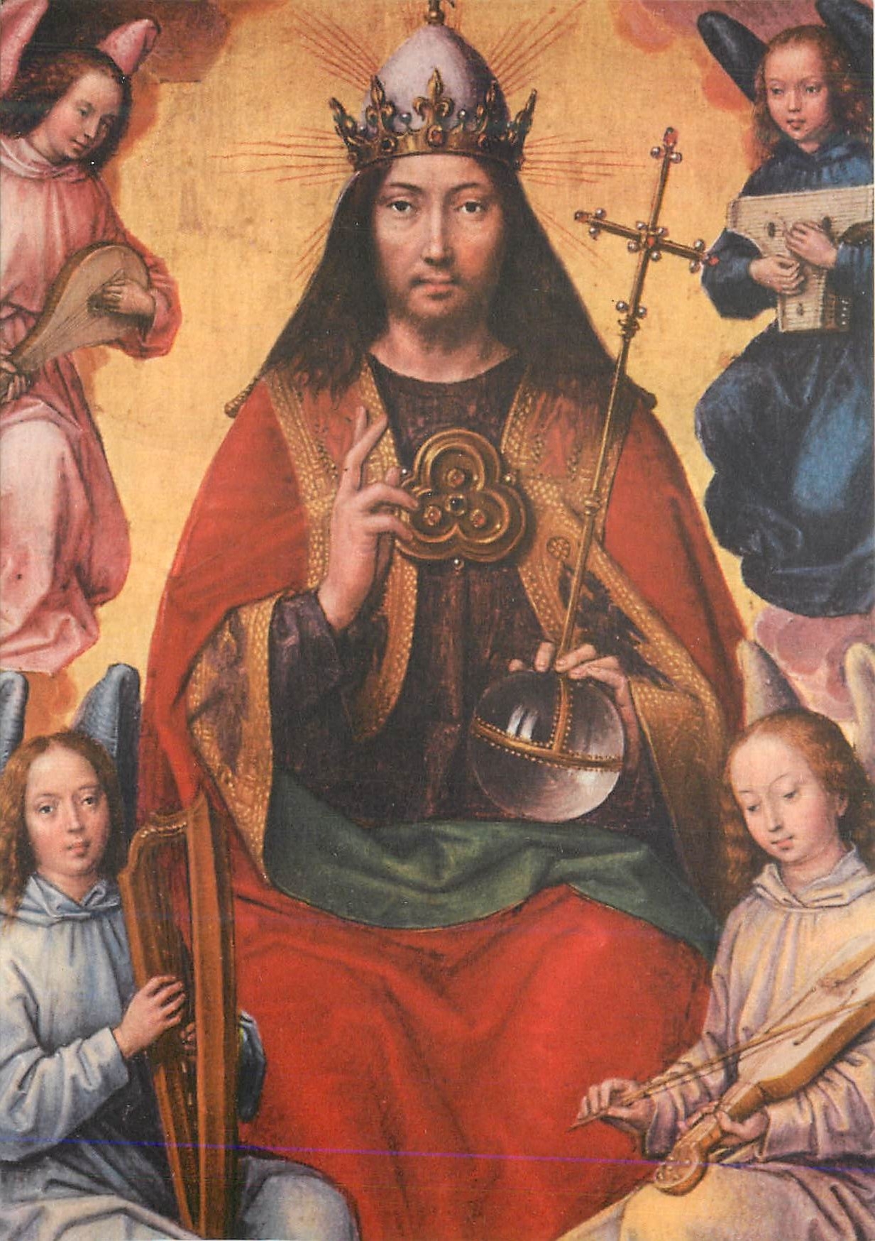 Jésus-Christ en gloire — peinture de Memling (1433-1494) — Strasbourg - Musée