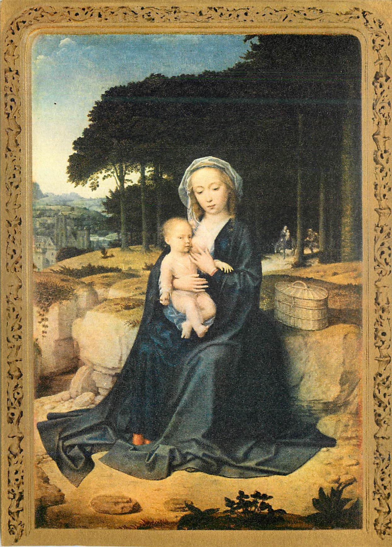 The Virgin with the Child — Halte en exil — Gérard David, Abbaye d'Encaucat Editions