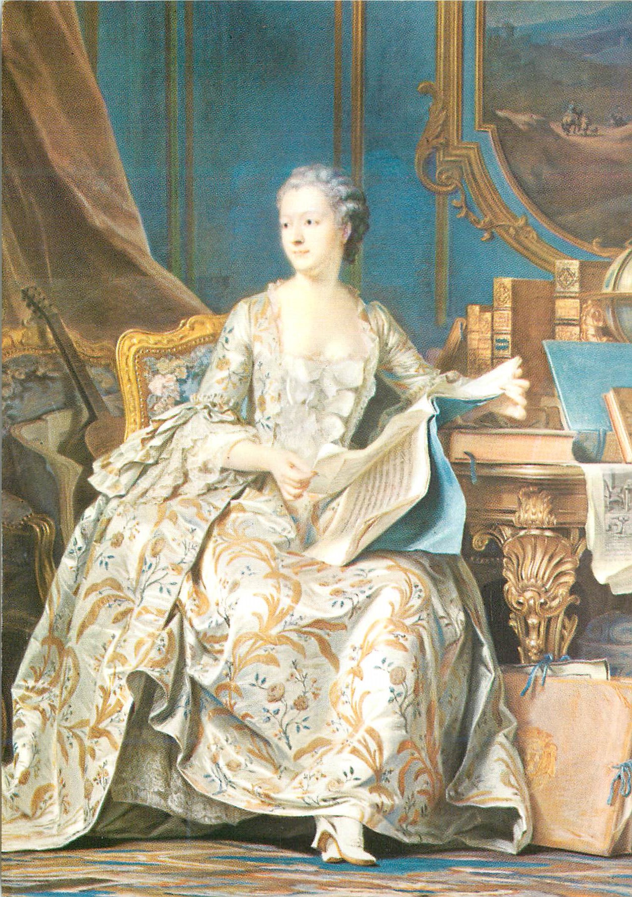 CPM Musee du Louvre la Marquise de Pompadour