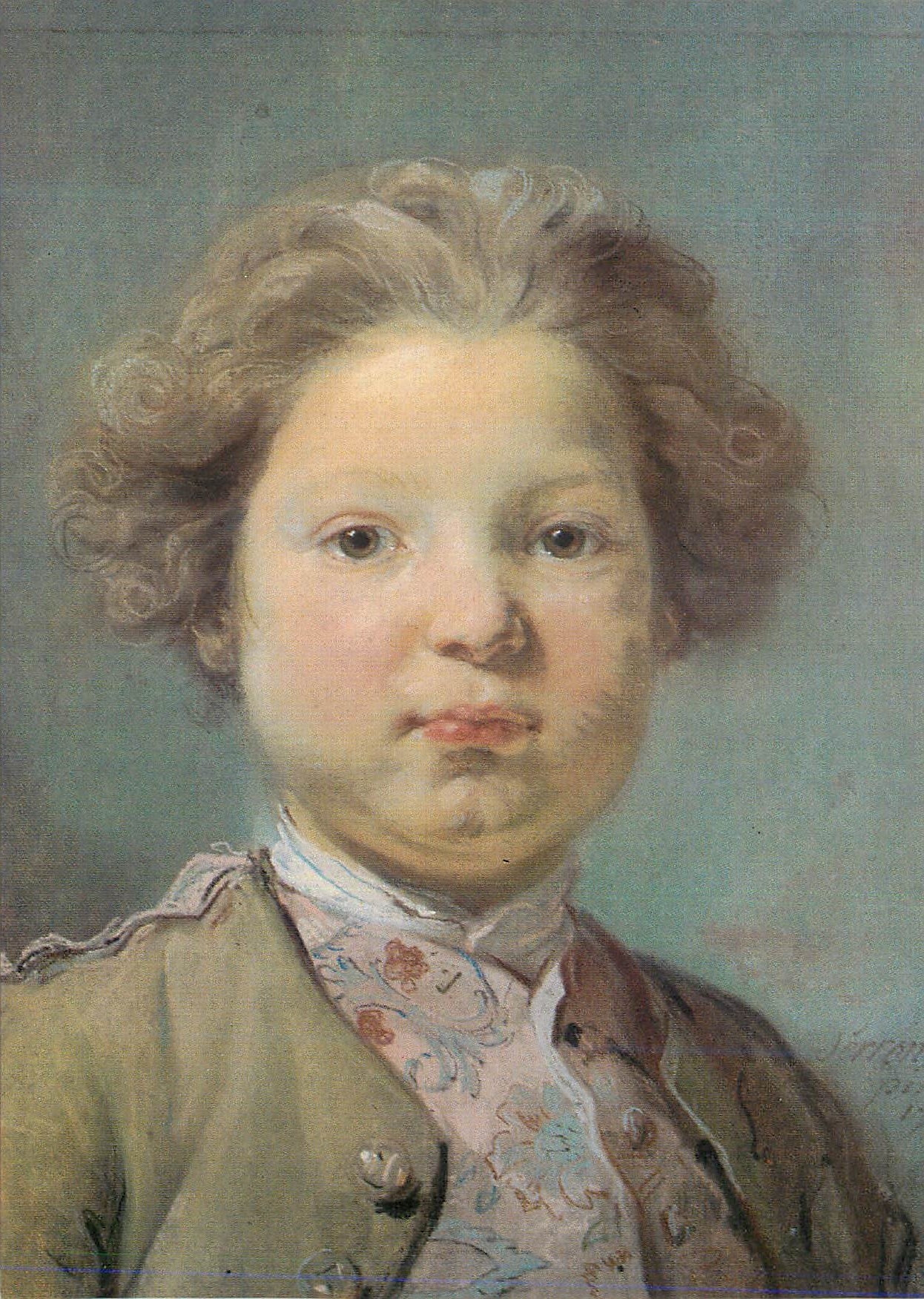CPM Nationalmuseum Stockholm Jean Baptiste Perronneau Portrait of a Child Pastel