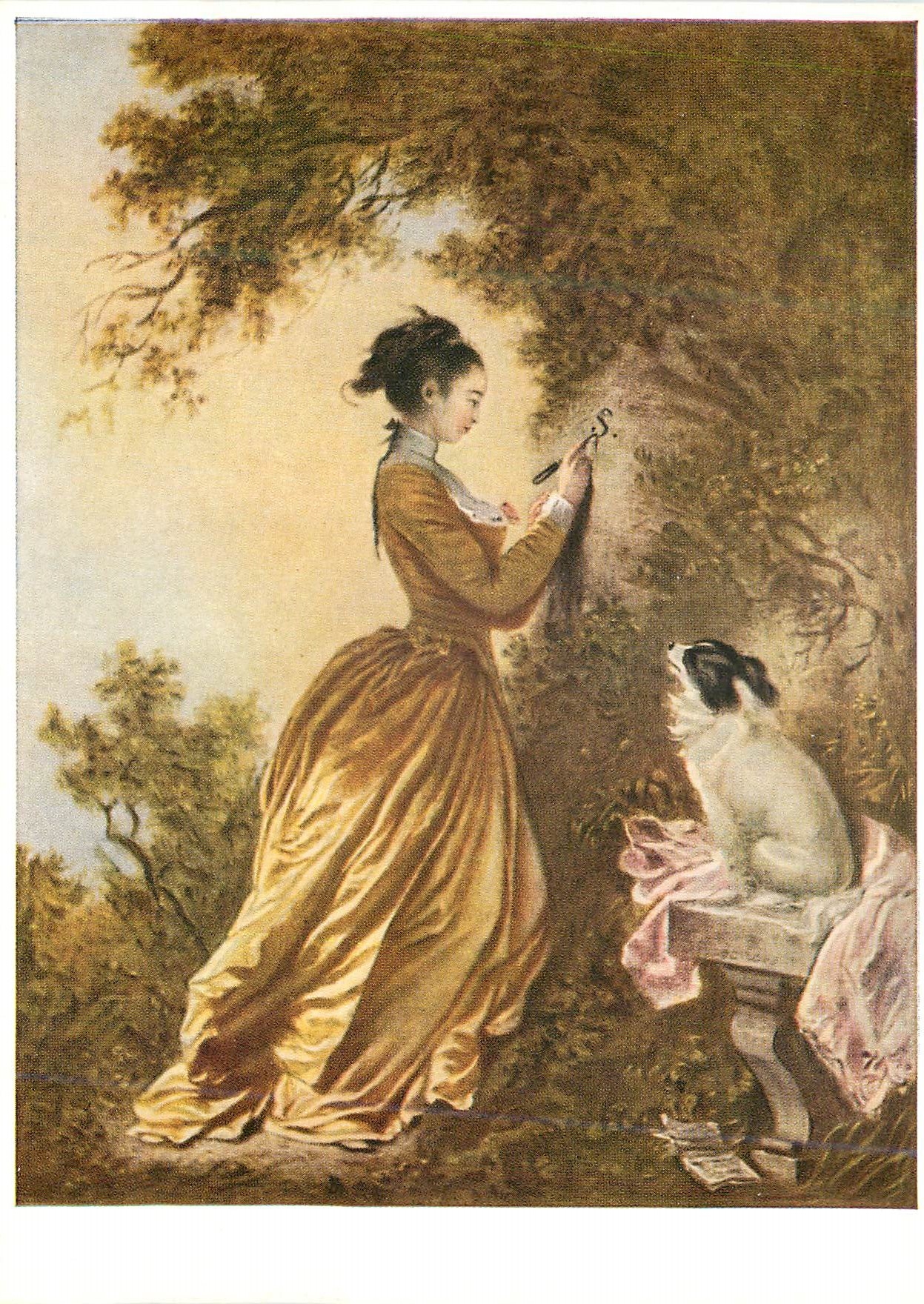 CPM Jean Honore Fragonard 1732 1806 Dame Langoureuse