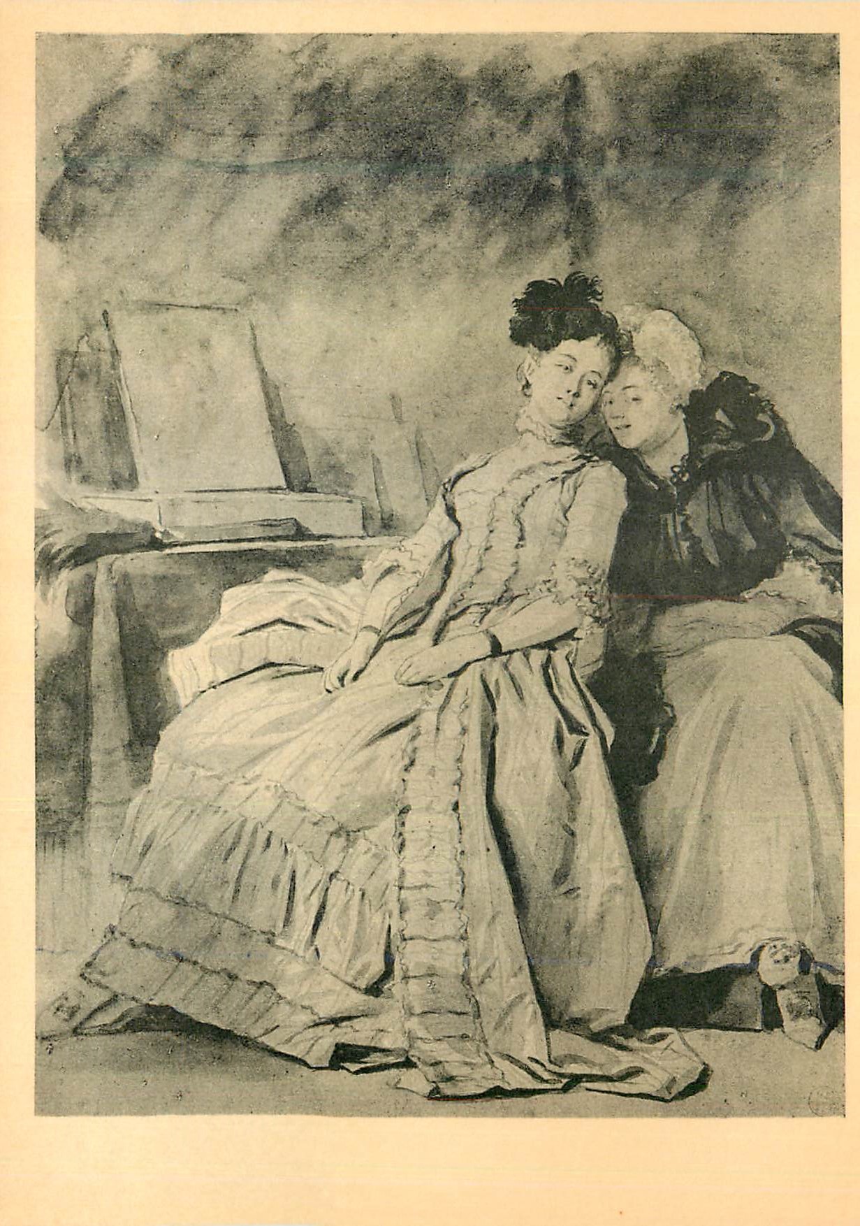 CPM Musee Boymans Rotterdam Jean Honore Fragonard (1732 1806) les Maitres Francais du Dessin la Confidence