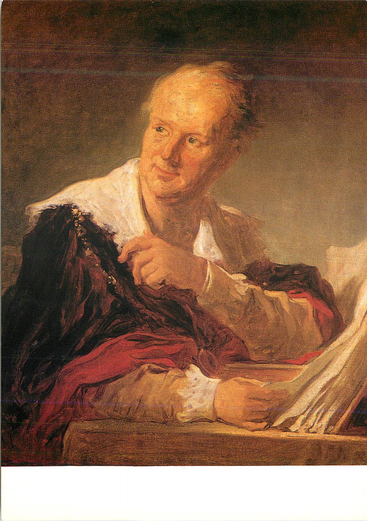 CPM Paris Musee du Louvre Jean Honore Fragonard (1732 1806) Portrait de Diderot