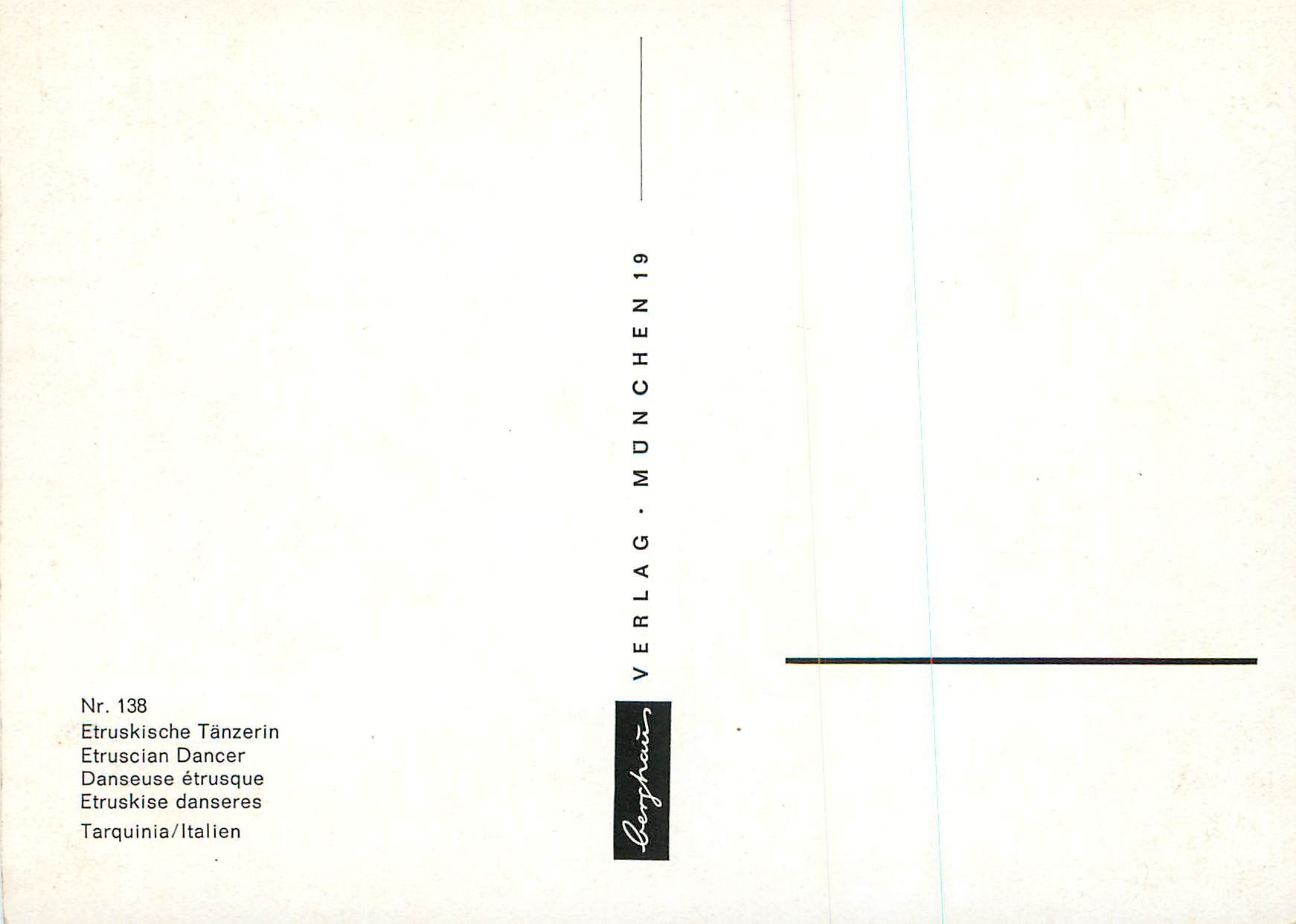 CPM Danseuse Etrusque — Verso