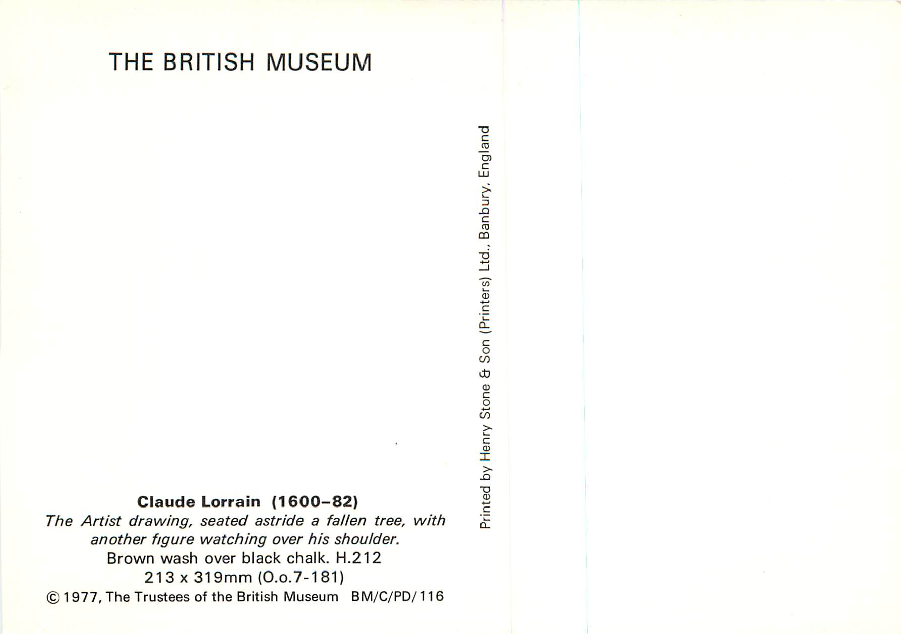 Claude Lorrain — dessin sur papier avec brown wash — The British Museum — Rückseite