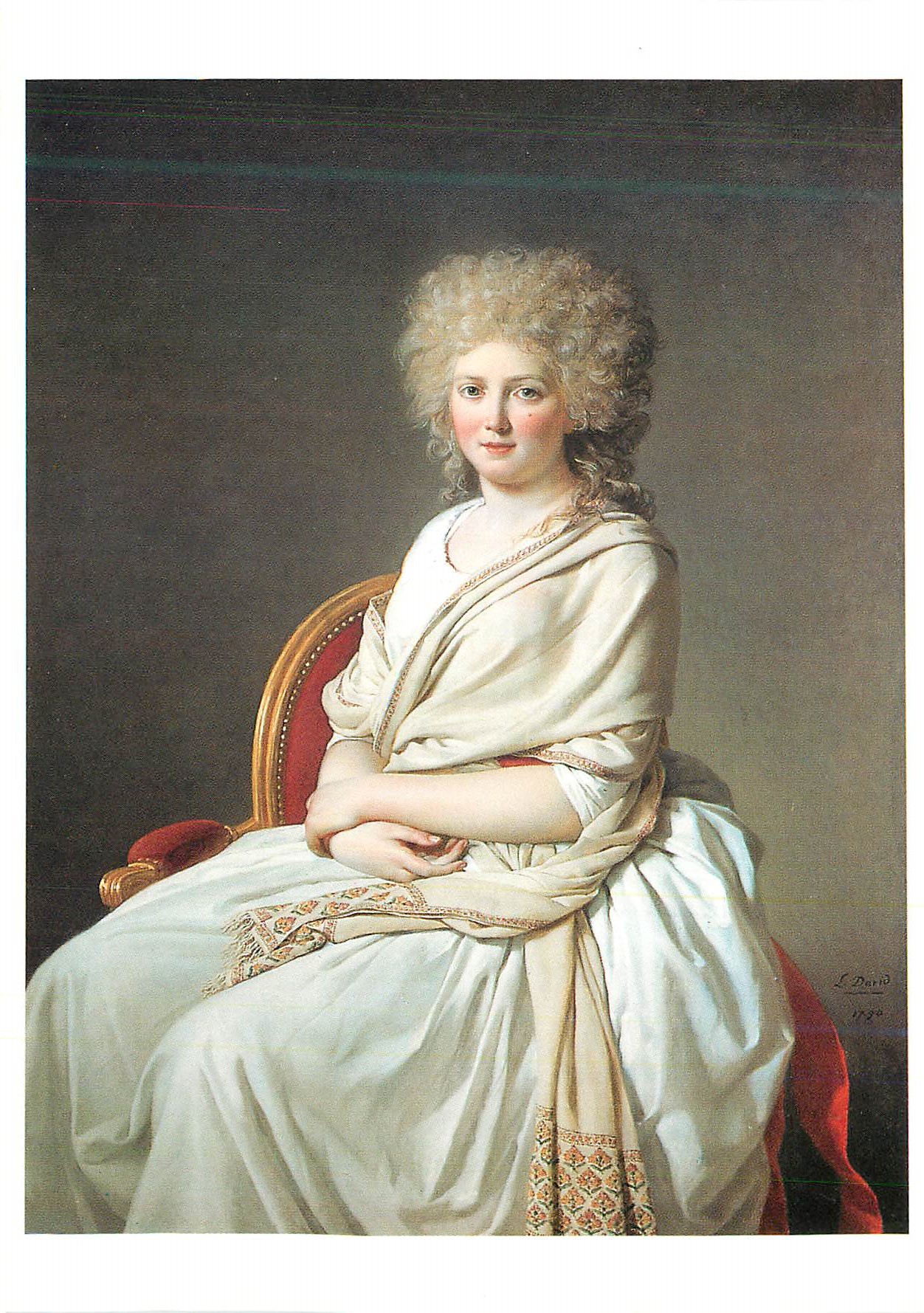 CPM Louvre Portrait d'Anne Marie Louise Thelusson Comtesse de Sorey Toile