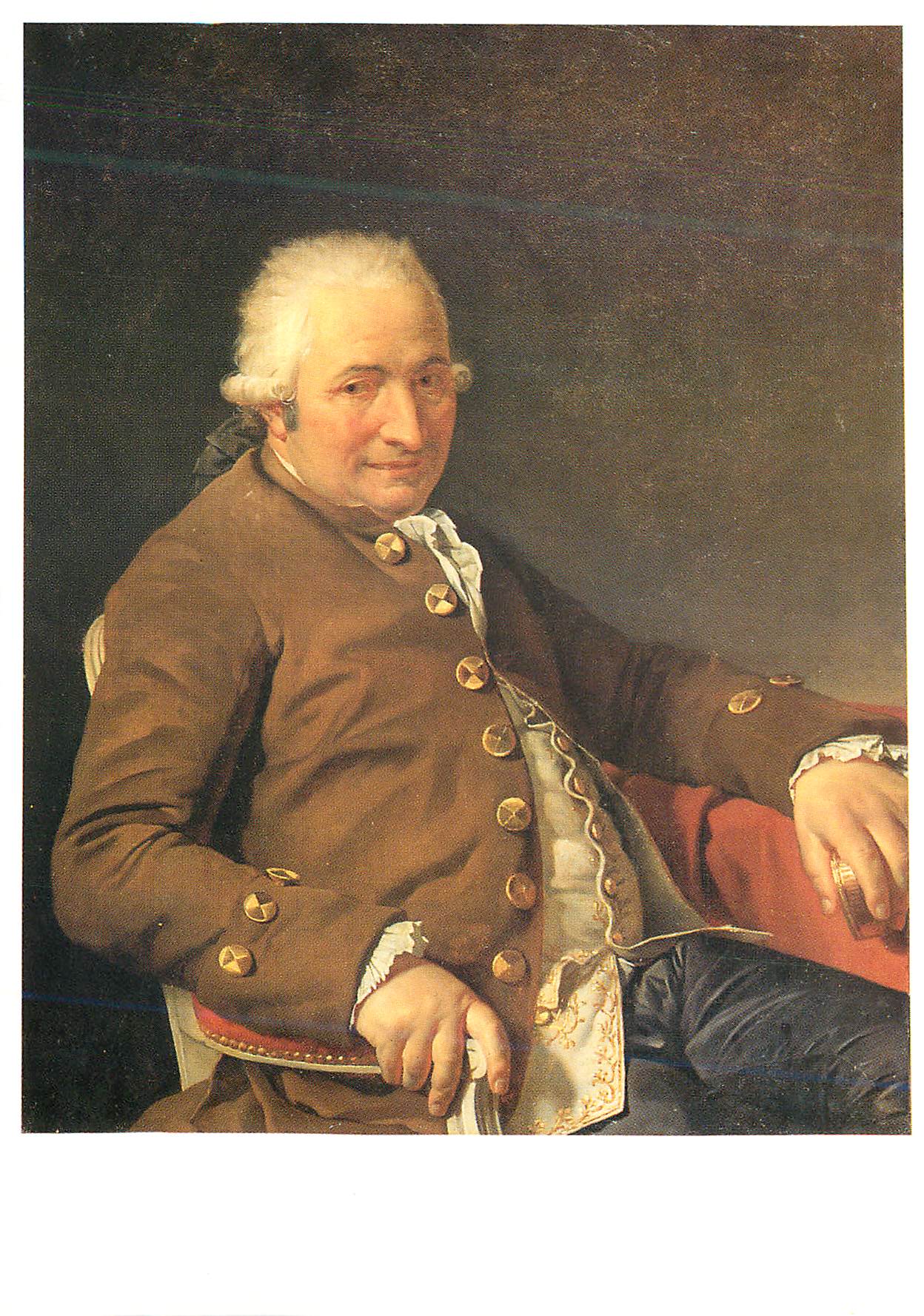 CPM Louvre Portrait de Charles Pierre Pecoul Beau Pere de l'Artiste Toile Louis Davis 1748 1825 