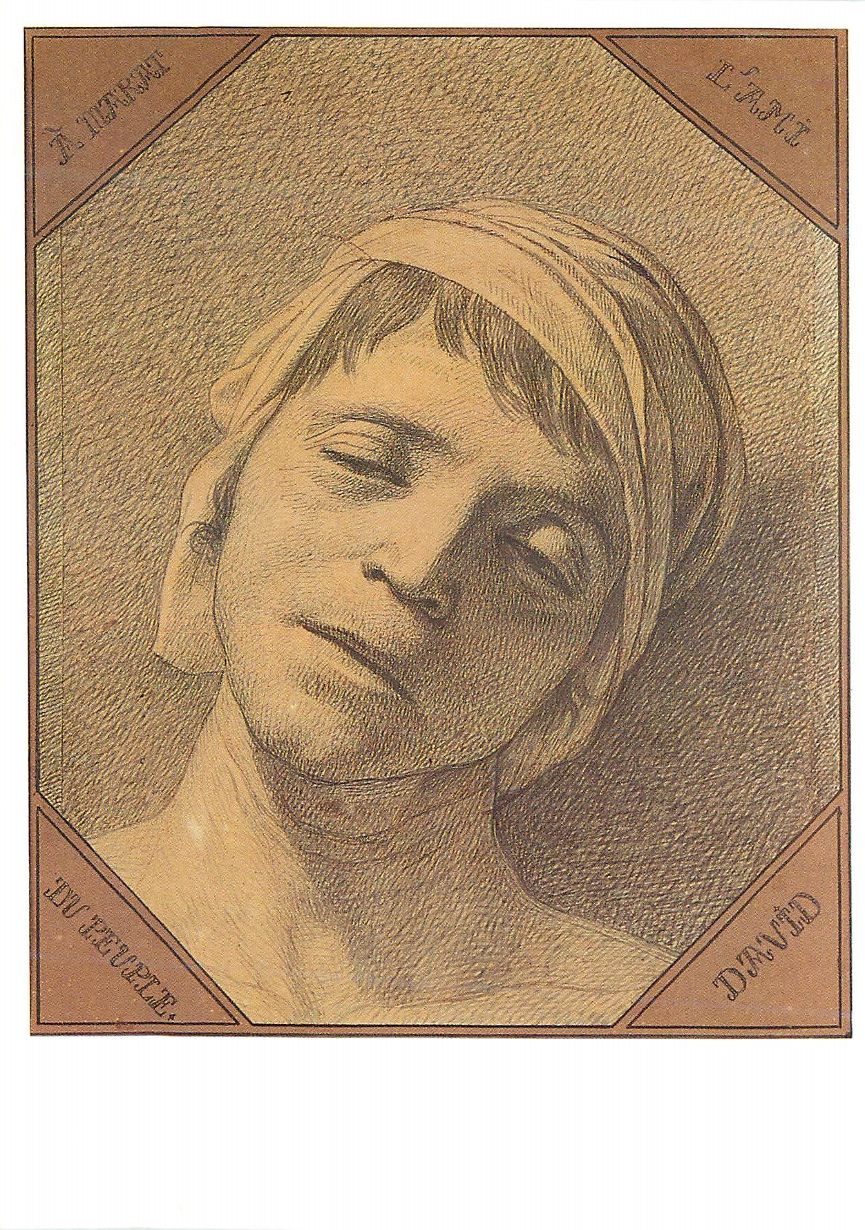 CPM Chateau de Versailles Etude d'Apres Nature de la Tete de Marat Assassine le 13 Juillet 1793 J L David