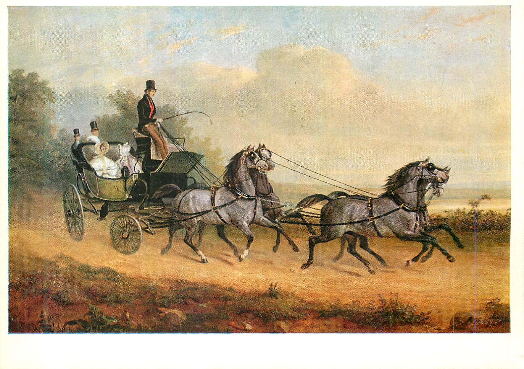 CPM Paris Musee Nissim de Camondo Horace Vernet (1789 1863) la Caleche