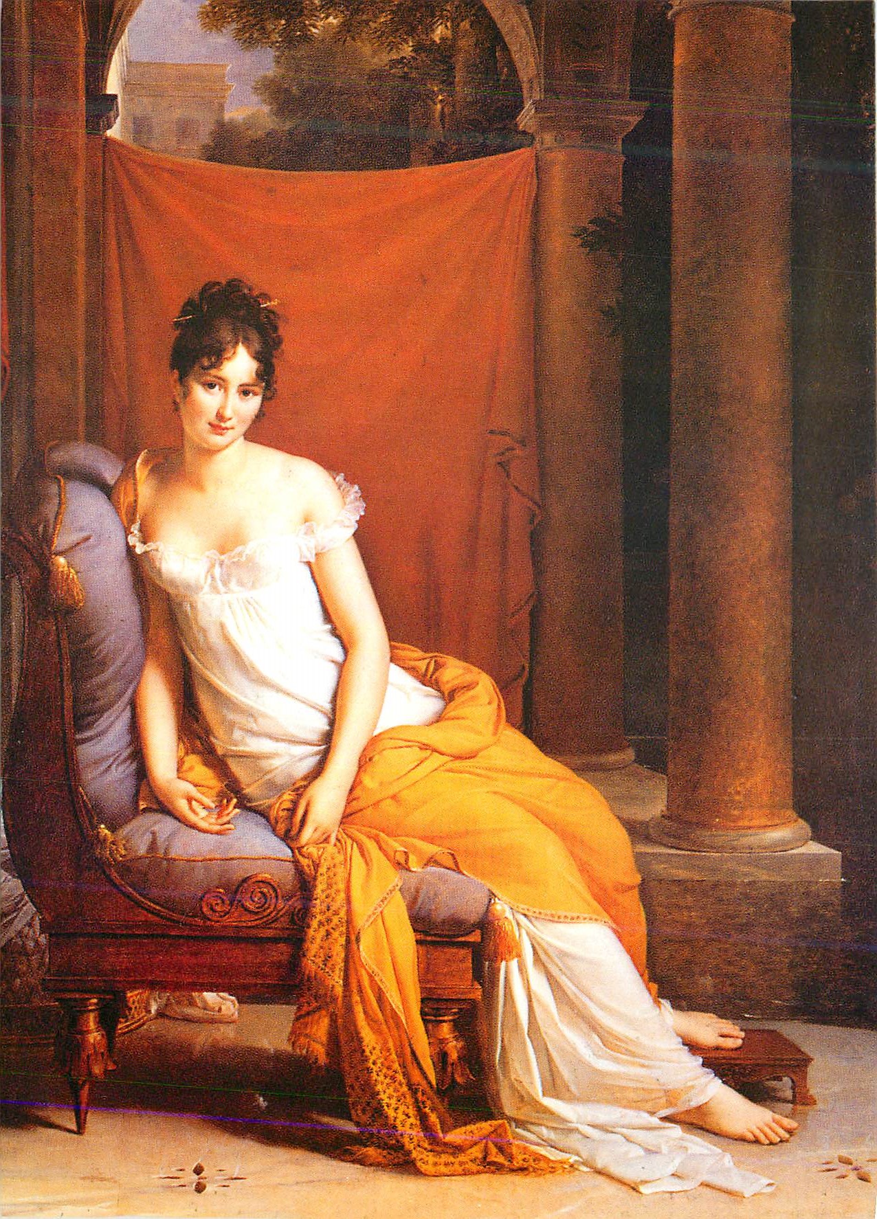 CPM Paris Musee Carnavalet Portrait de Madame Recamier (1777 1849) par le Baron Gerard Huile sur Toile 