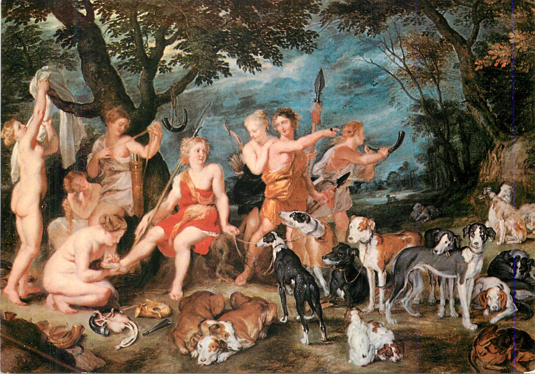 CPM Musee de la Chasse et de la Nature Hotel de Guenegaud (Construit par Francois Mansart vers 1654 Diane et ses Nymphes