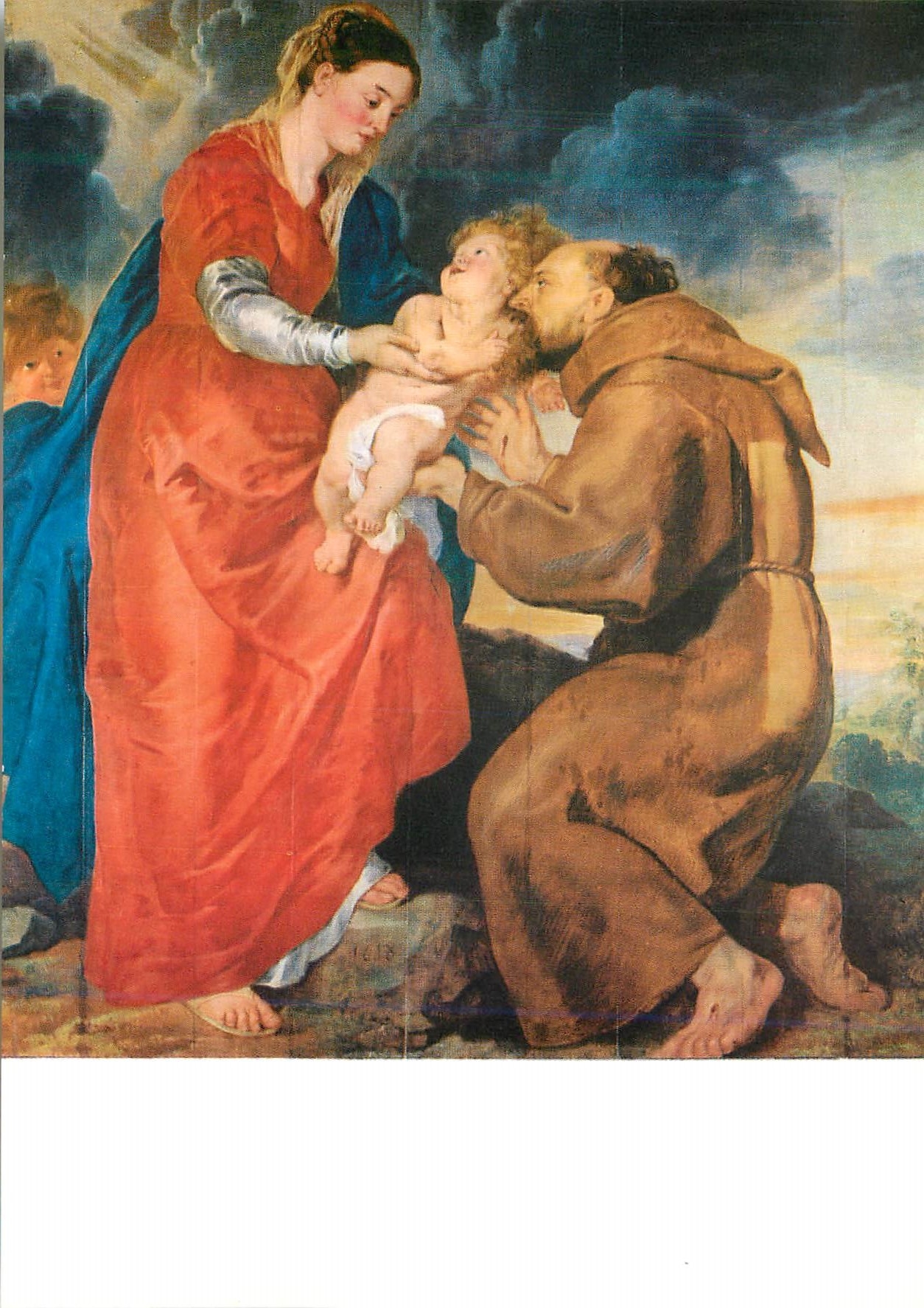 CPM Musee de Beaux Arts Dijon Rubens La Vierge et Saint Francois