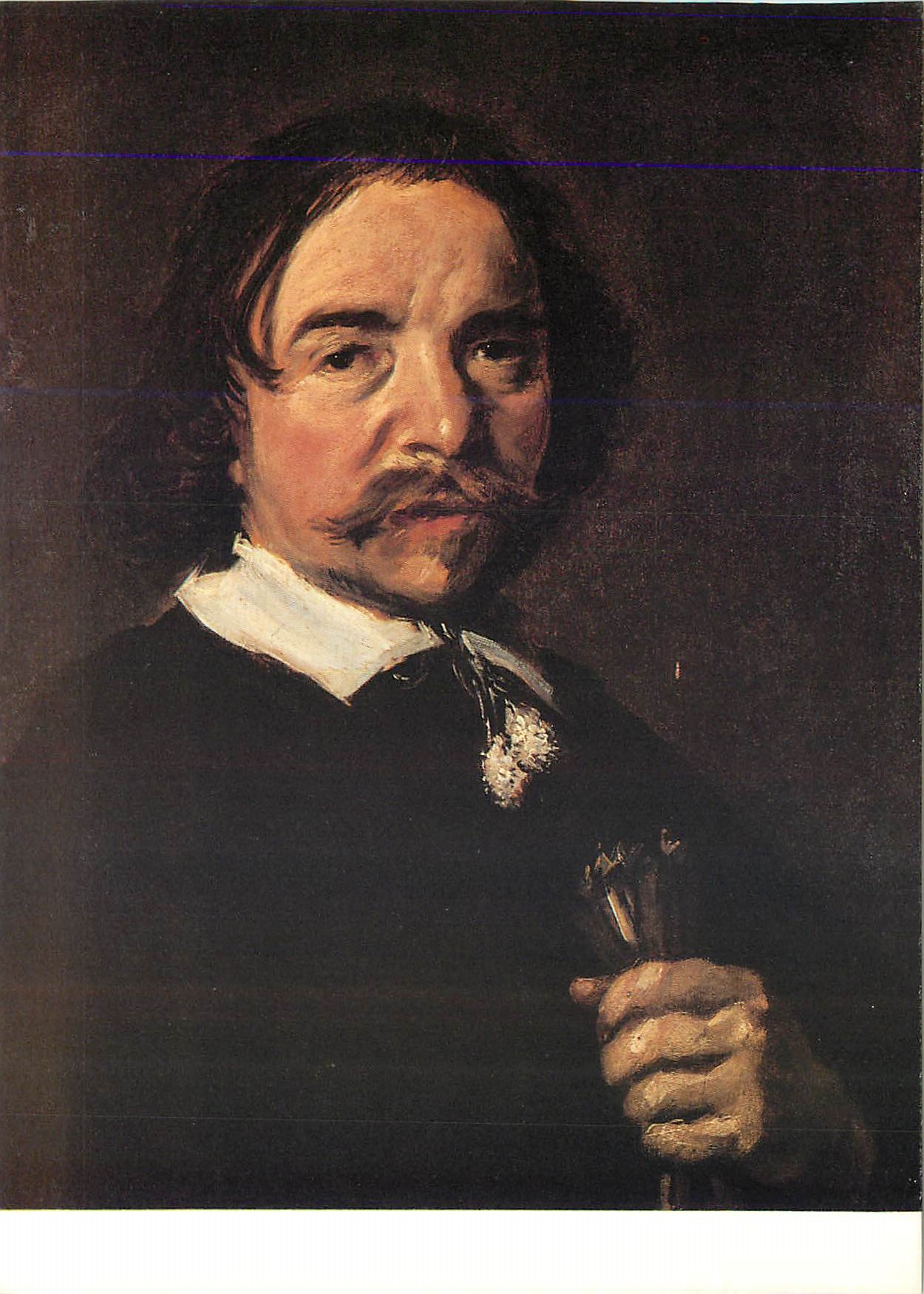 Autoportrait d'un homme aux cheveux foncés — Frans Hals (1580-1666) — Kunsthaus Zürich