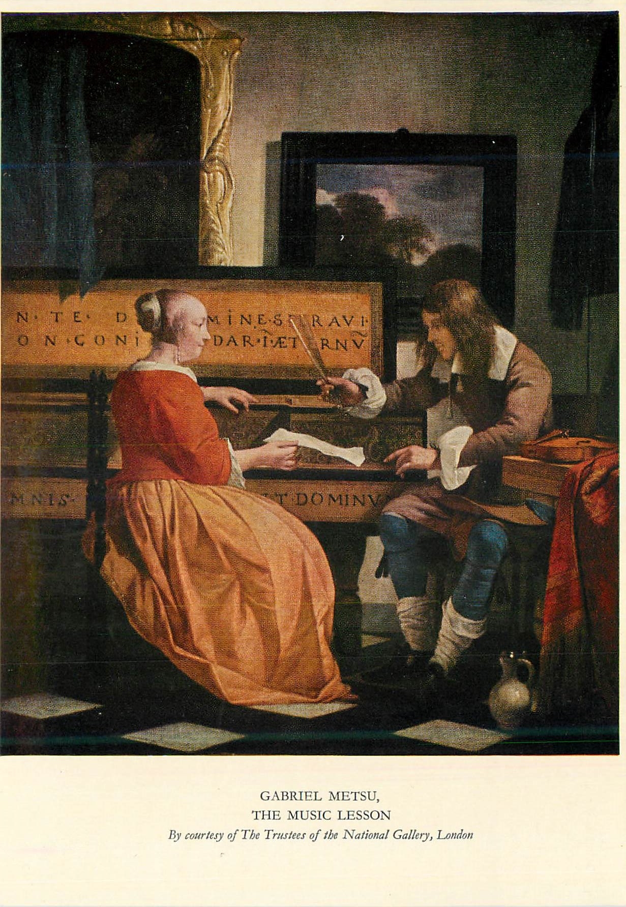 CPM National Gallery London Gabriel Metsu The Music lesson