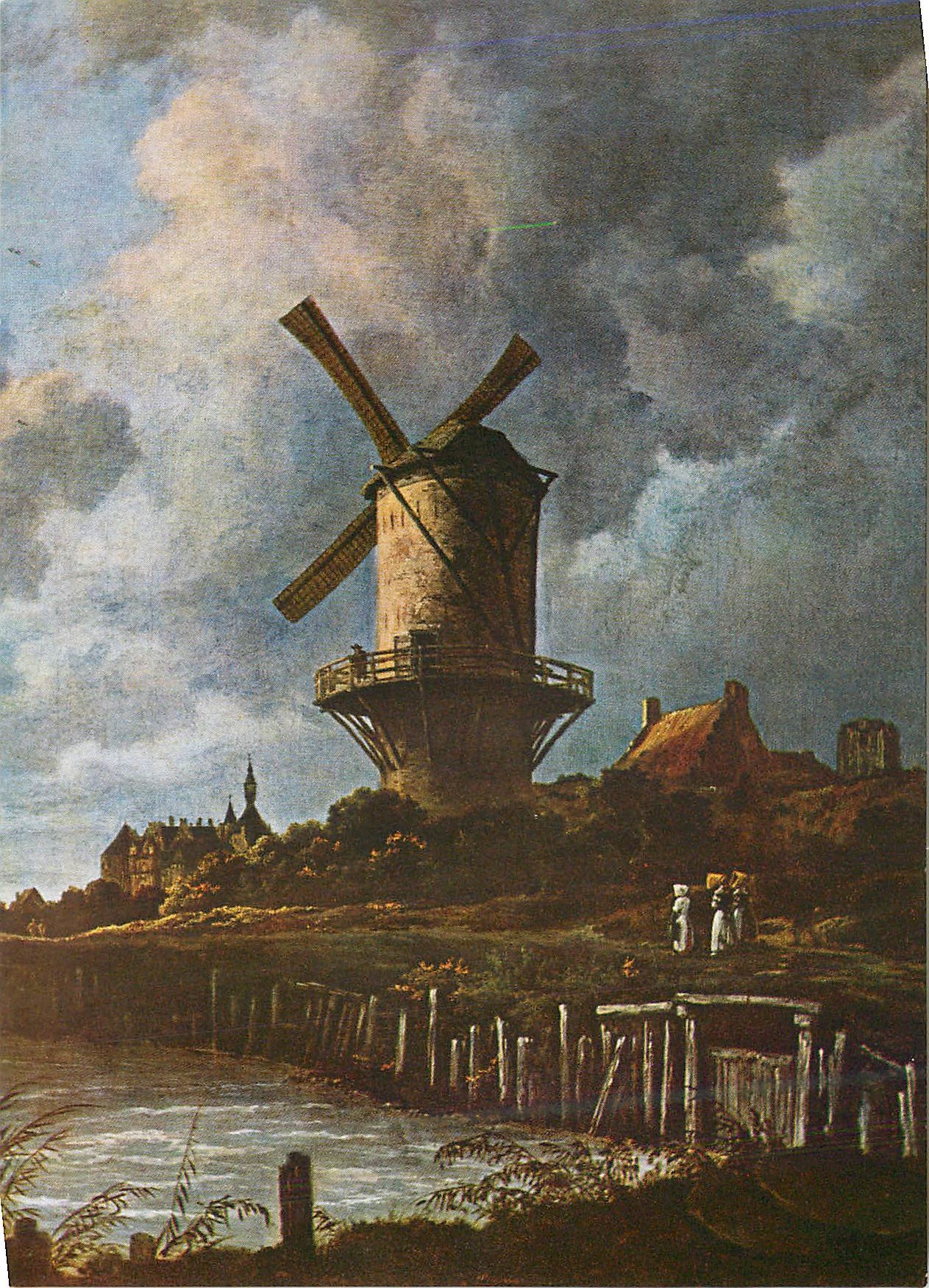 Moulin de Wijk près de Duurstede — détail — Les Éditions Braun, n°498