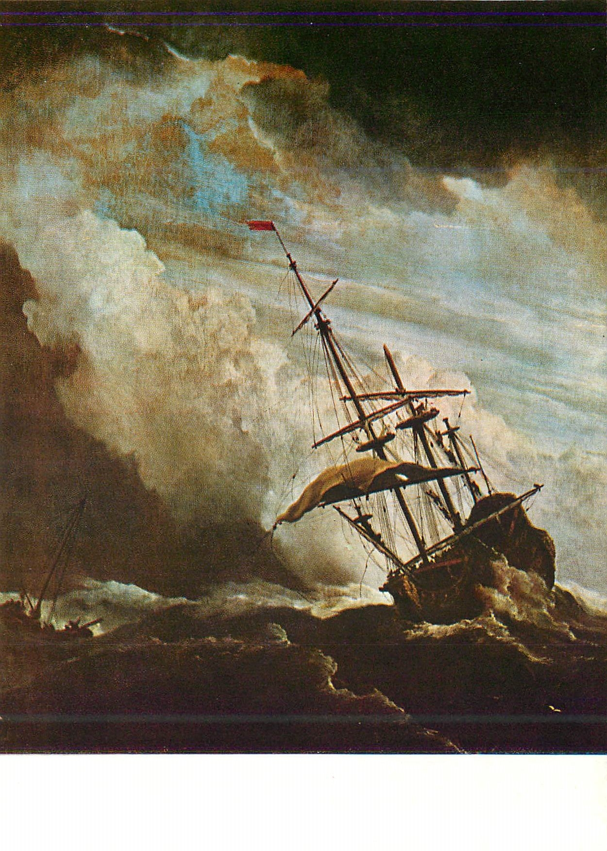 Frigate dans la tempête — Willem van de Velde le Jeune (1633-1707) — Les Éditions Braun, Paris, n° 501