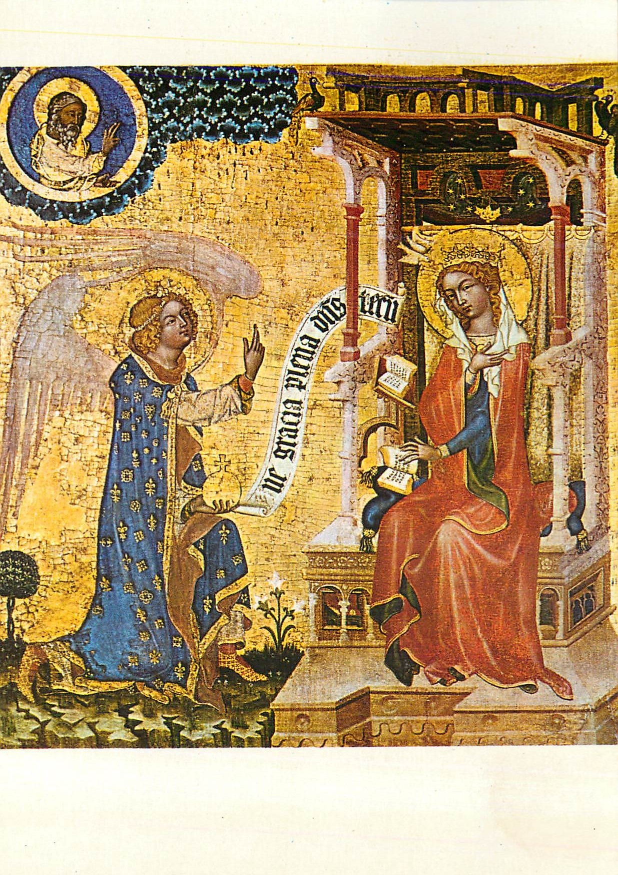 CPM Nakladatelstvi Praha Narodni Galerie V Praze Maitre du Retable de Vyssi Brod avant 1350 Annonciation