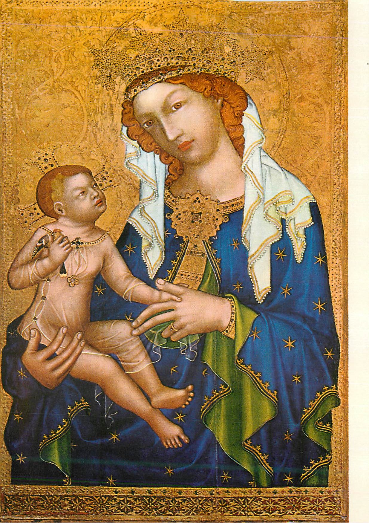 CPM Nakladatelstvi Praha Zbraslav farni Kostel Sv Jakuba Vetsiho Maitre Tcheque vers 1350 La Vierge et L'Enfant