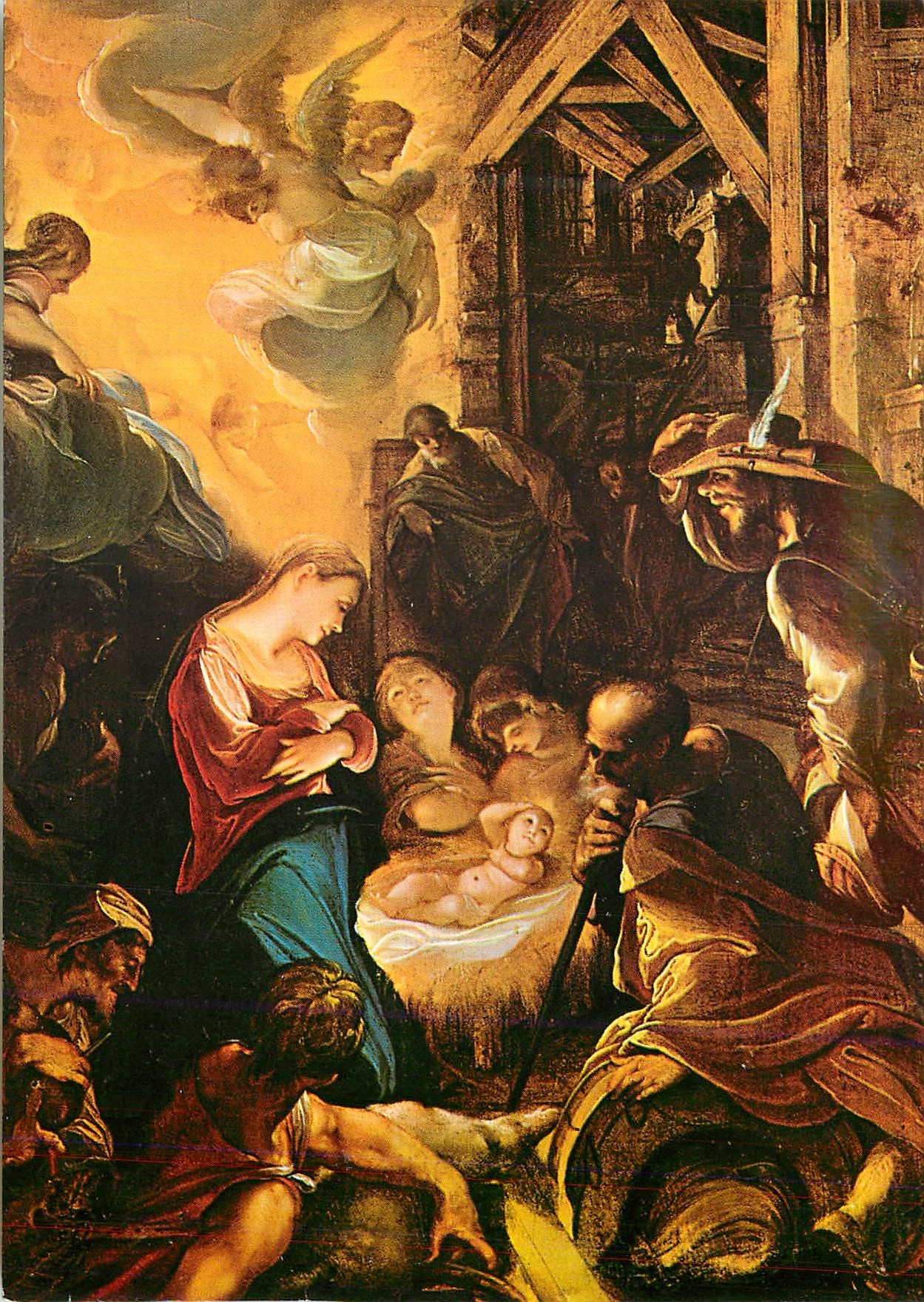 CPM Nakladatelstvi Praha Narodni Galerie Praha Adoration des Bergers Anterieur a 1600