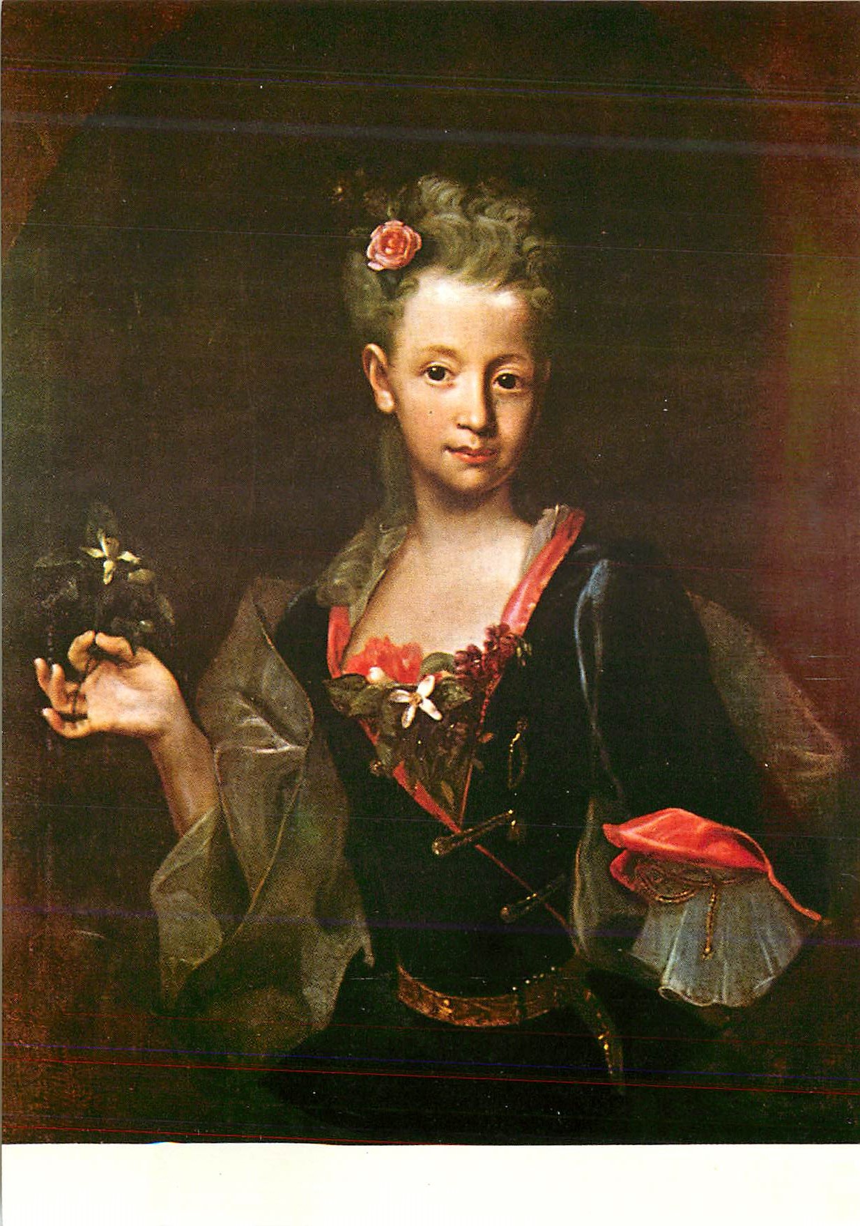CPM Nakladatelstvi Praha Narodni Galerie Praha Jan Kupecky Portrait de Frantiska Wusinova 1716