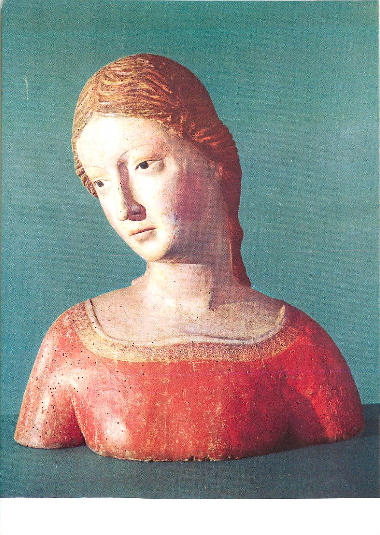 CPM Musee d'Art Sacre San Gimignano Maitre Pisano Siennois La Vierge (Fragment) XIVe S