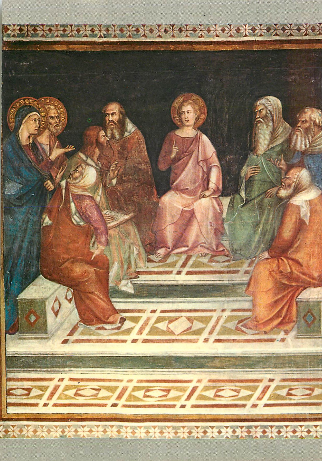 CPM Citta di S Gimignano Eglise Collegiale Barna da Siena 1380 Jesus parmi les Docteurs
