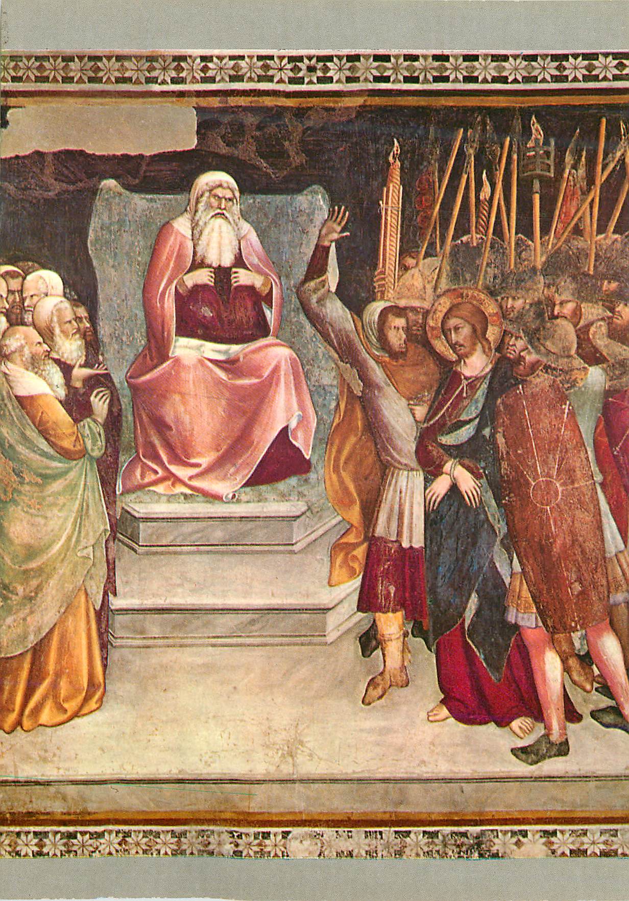 CPM Citta di S Gimignano Eglise Collegiale Barna da Siena 1380 Jesus au Pretoire