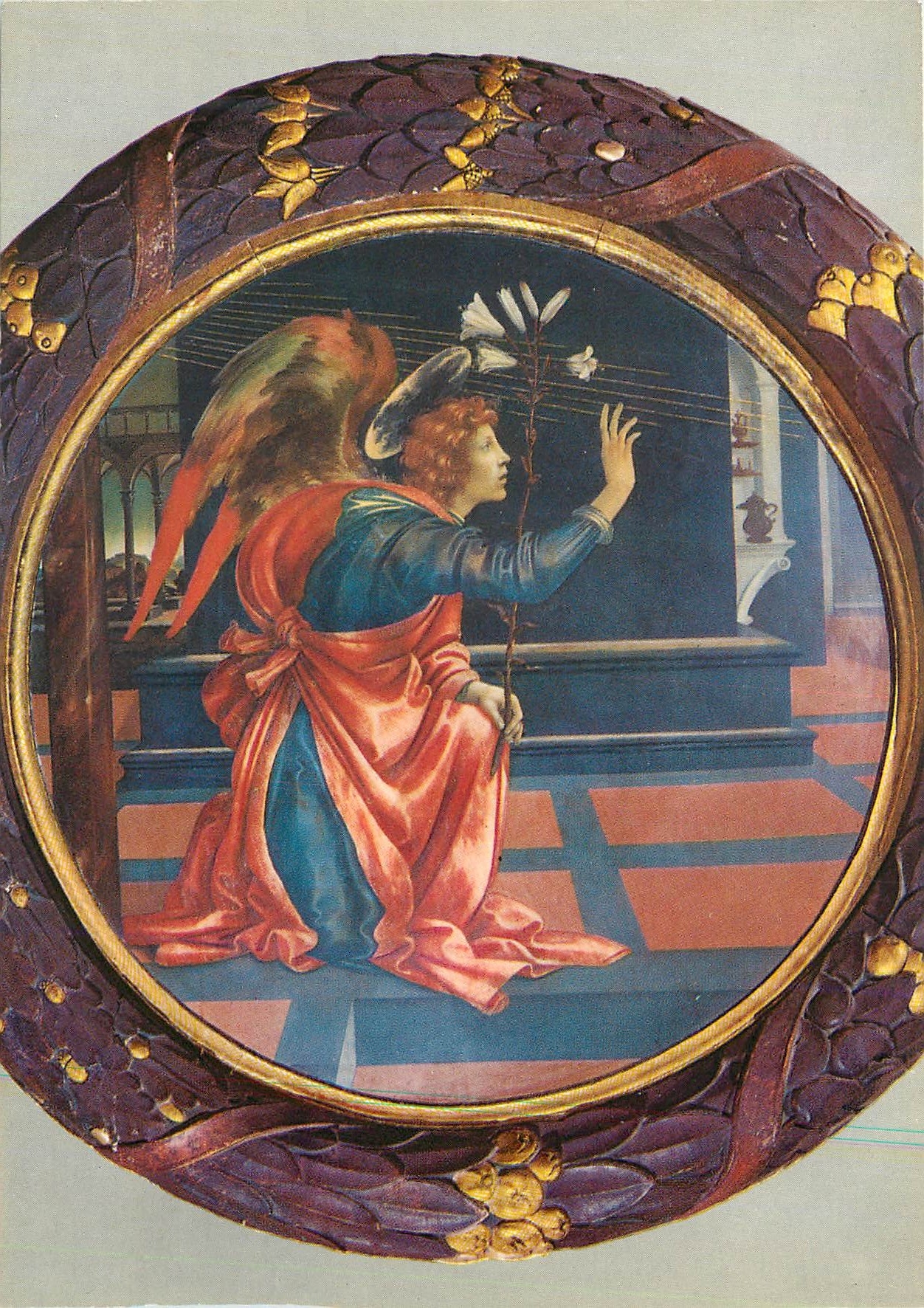 CPM S Gimignano L'Ange Gabriel (Filippino Lippi)