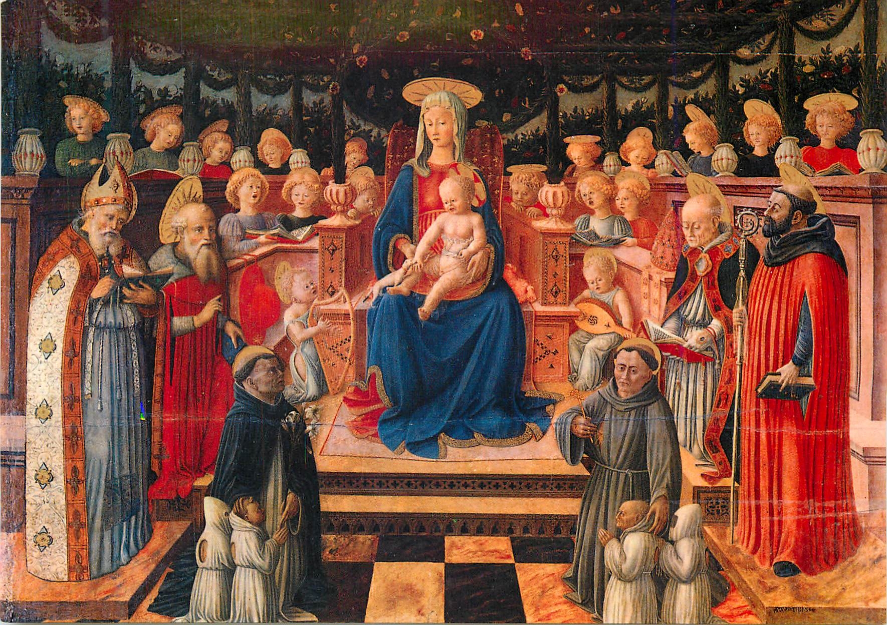 CPM Perugia Galleria Nazionale dell'Umbria Giovanni Boccati Vierge de la Tonnelle