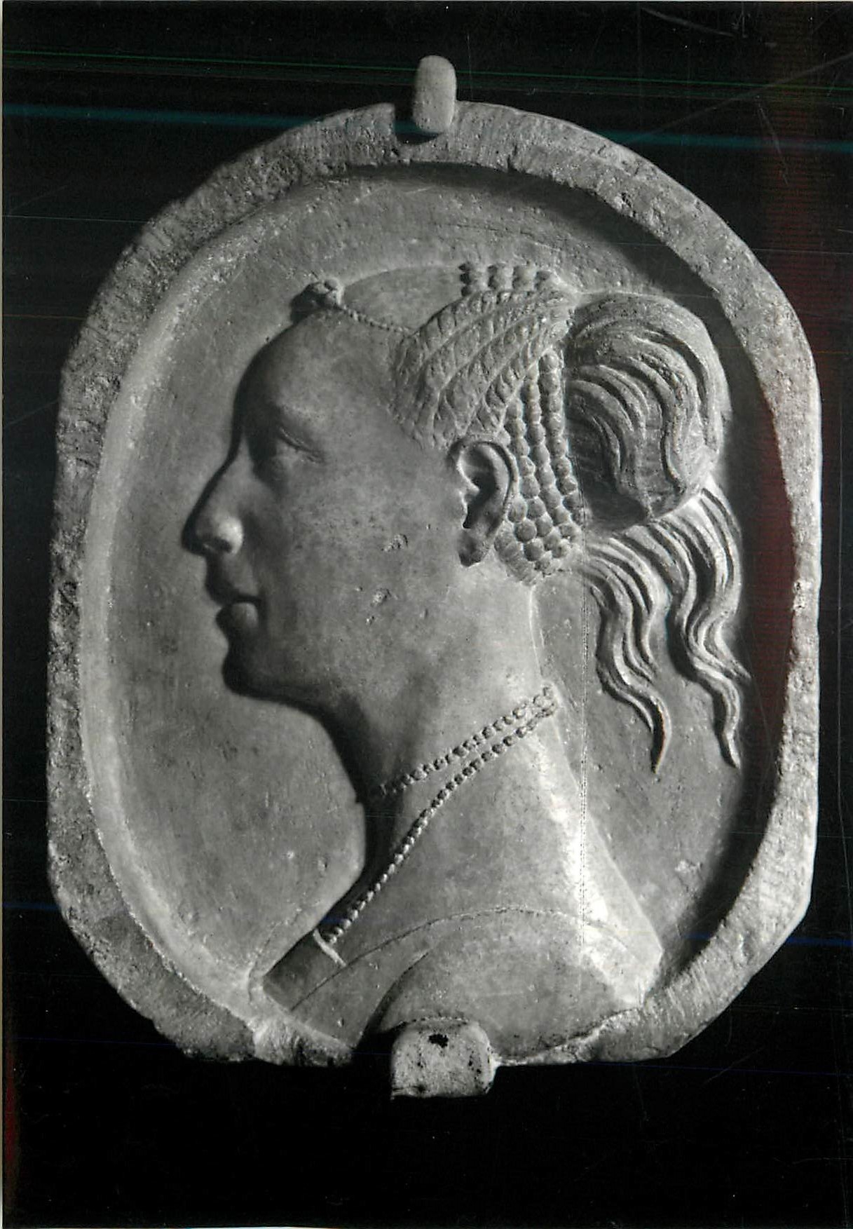 CPM Urbino Palais ducal Battista Sforza Relief en Pierre attribue a Francesco di Giorgio