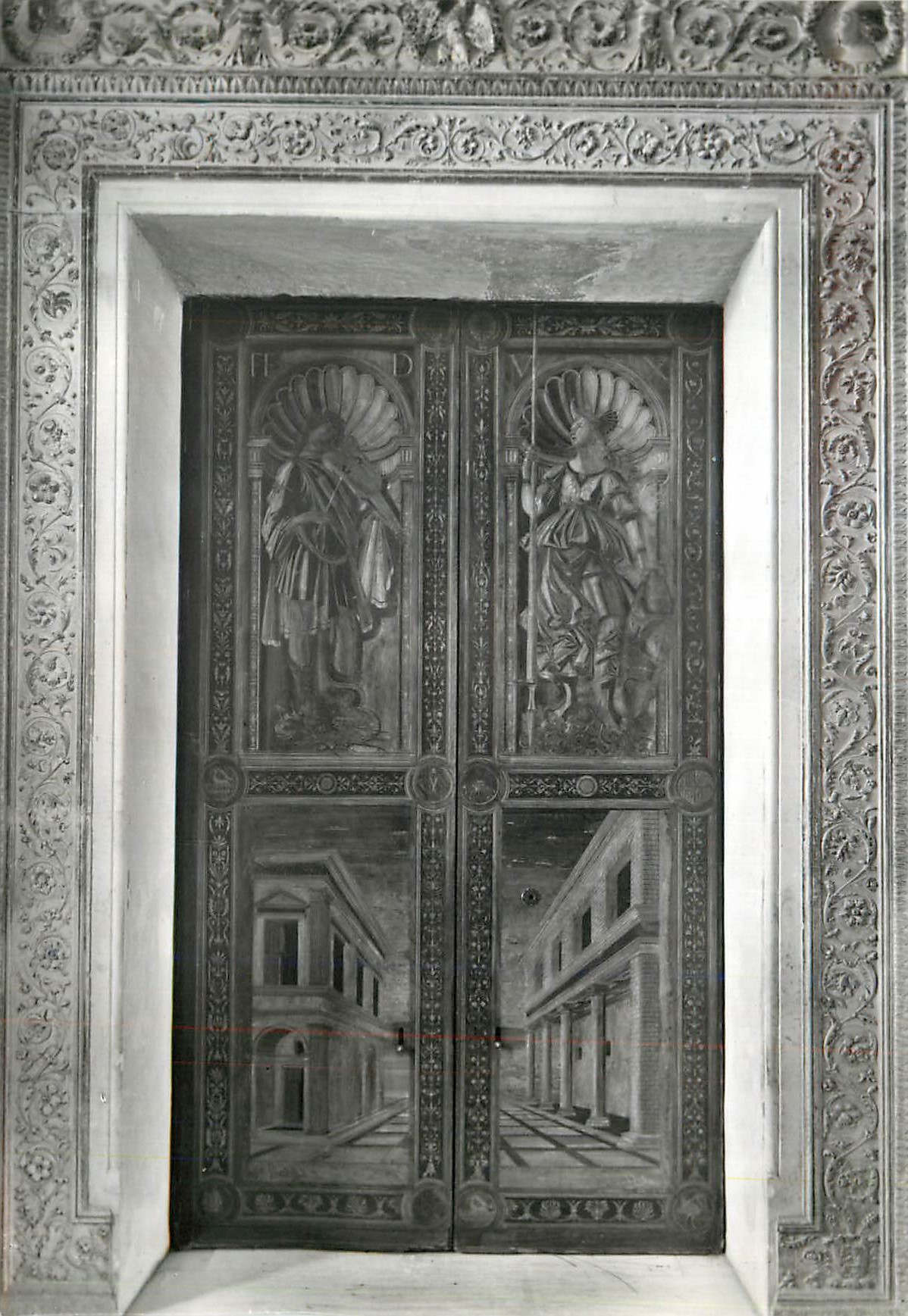 CPM Urbino Palazzo Ducale Le Salon des Anges Les Portes d'Apollon et und Pallas