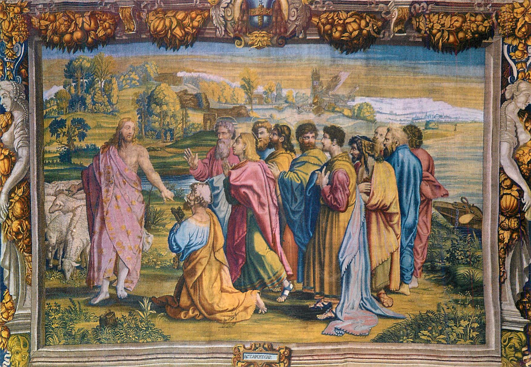 CPM Urbino Galleria Nazionale della Marche la Palazzo Ducale La Remise des Clefs Tapisserie