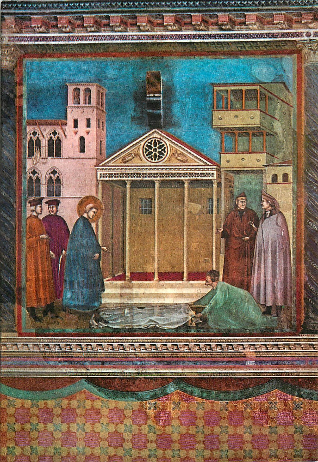CPM Assisi Basilica di S Francesco (Chiesa Superiore) Saint Francois Jeune encore Recoit l'Hommage Prophetique d'un Simp
