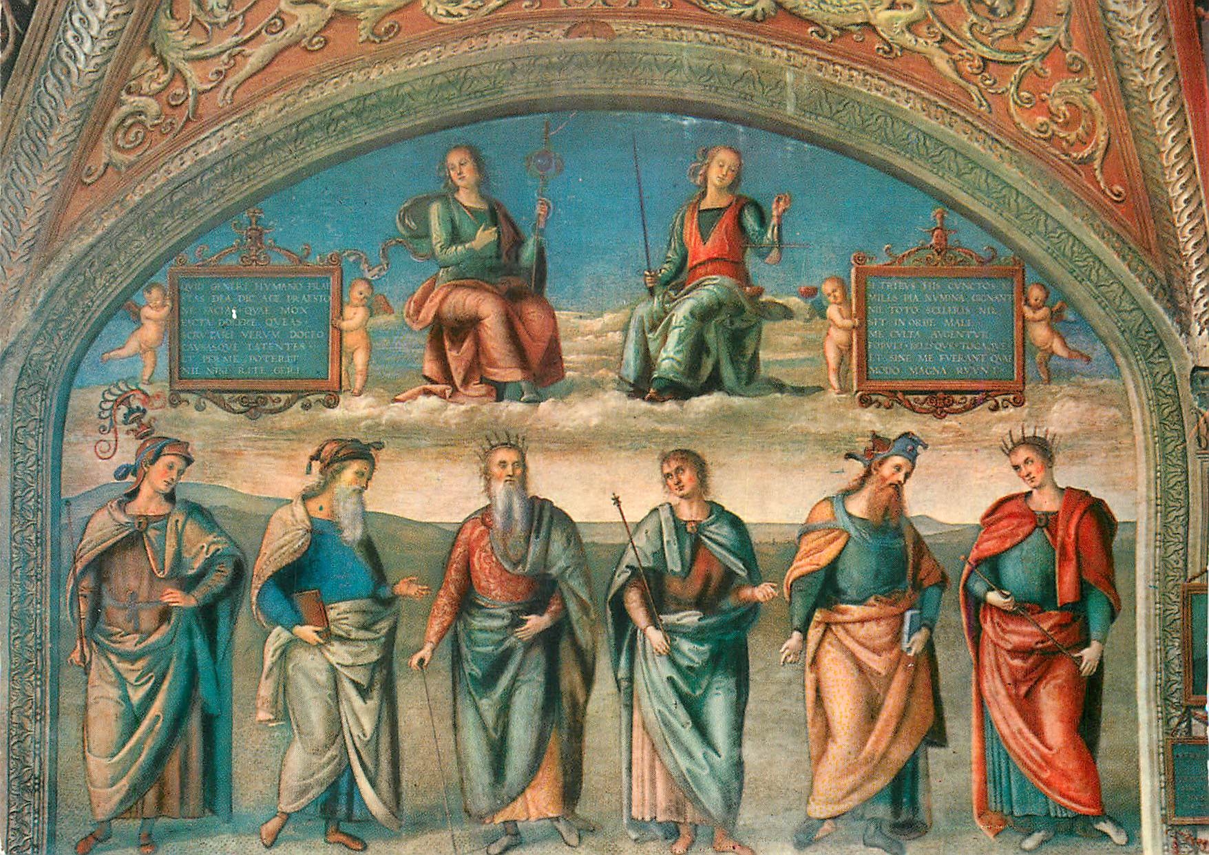 CPM Perugia Collegio del Cambio La Prudence La Justice et de Differents Personnages