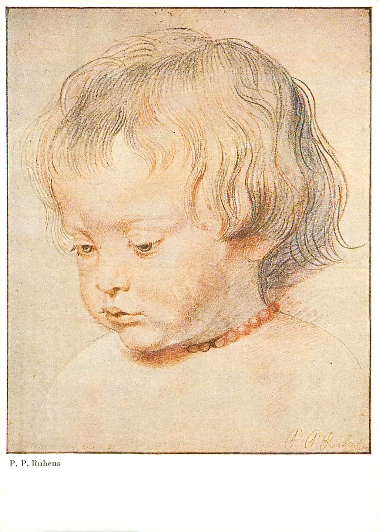 CPM Le Fils de l'Artiste (Wien) Walter Classen Kunstverlag Zurich Rubens Sein Sohn Niklas