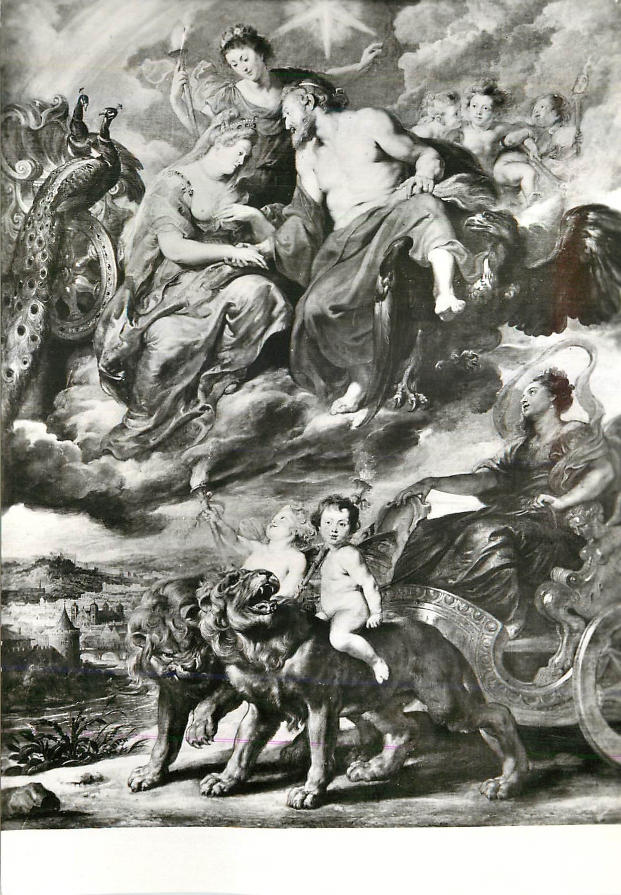 CPM Paris Musee du Louvre Premiere Entrevue du Roi et de Marie de Medicis a Lyon Peter Paul Rubens 1577 1640 Histoire de