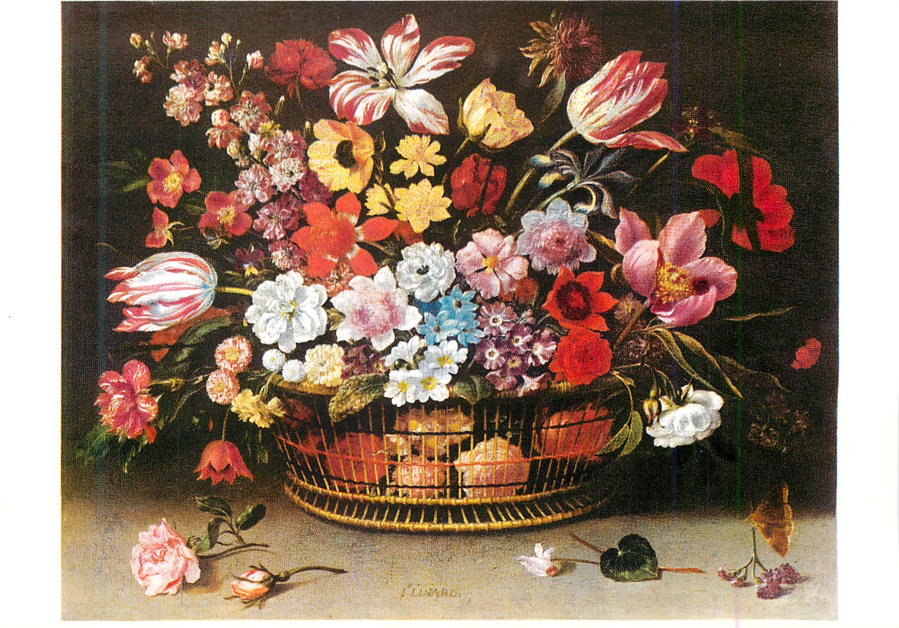 CPM Paris Musee du Louvre Jacques Linard ( 1600 1645) Corbeille de Fleurs
