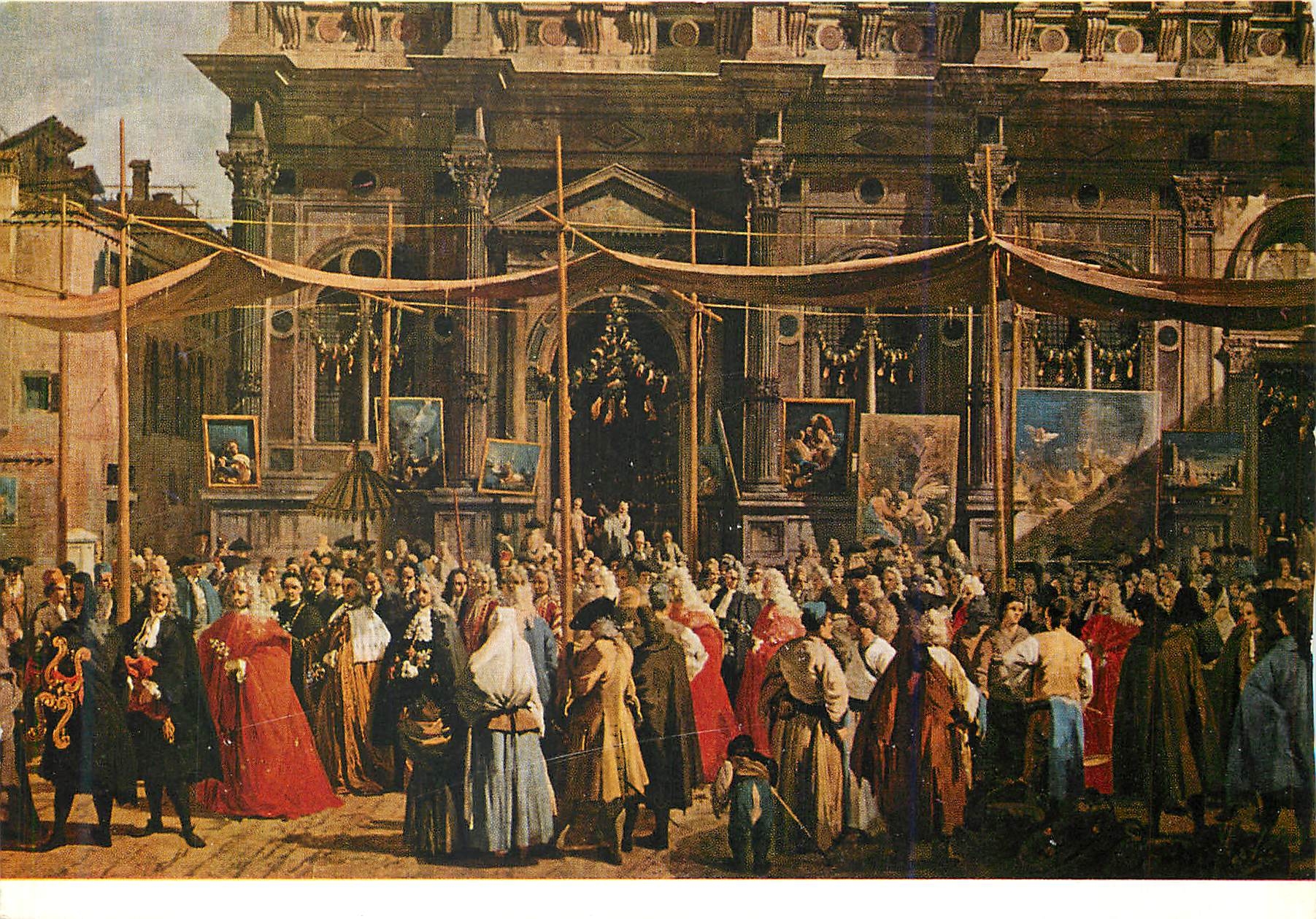CPM Londra Galleria Nazionale Canaletto la Festa di San Rocco