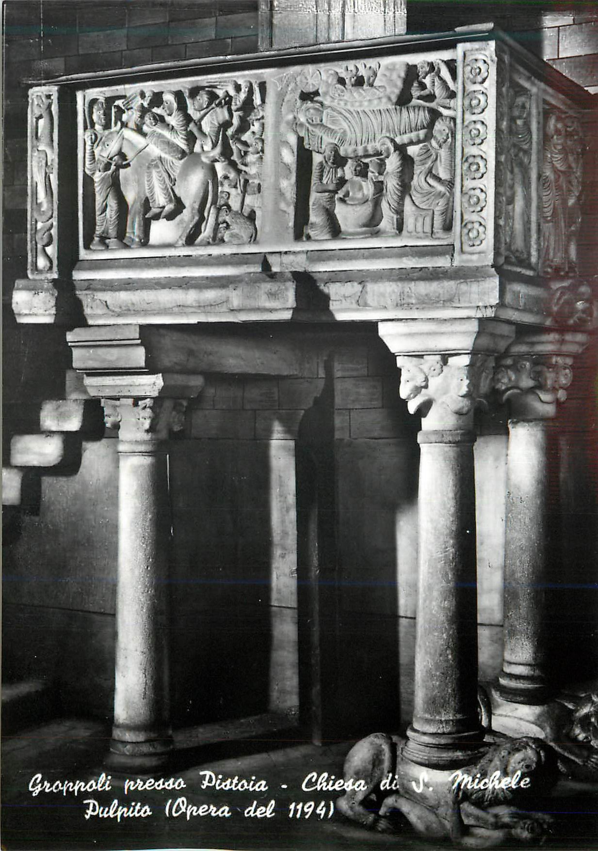 CPM Groppoli Presso Pistoia Chiesa di Michele Pulpito (Opera del 1194)