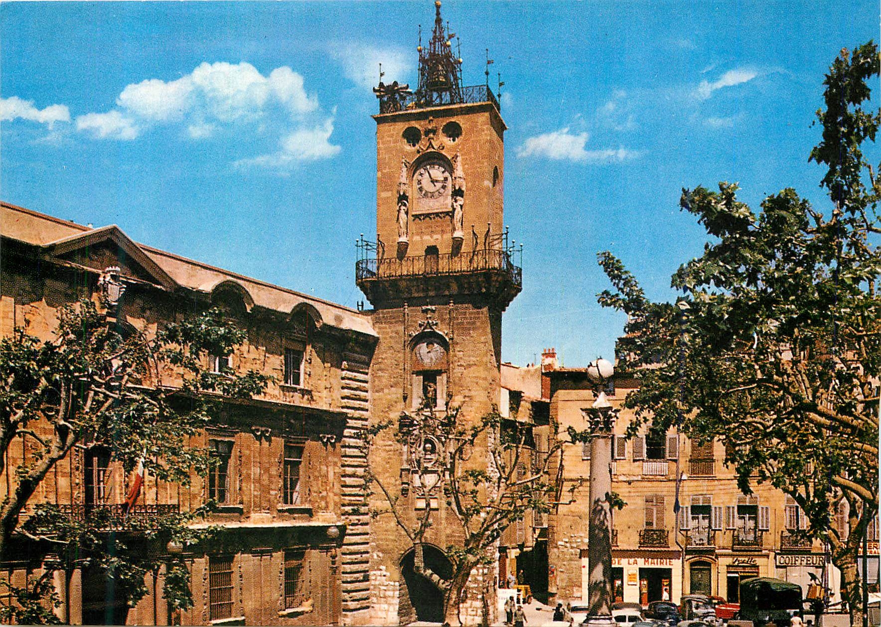CPM Aix en Provence la Cite du Roy Rene Place de la Mairie 