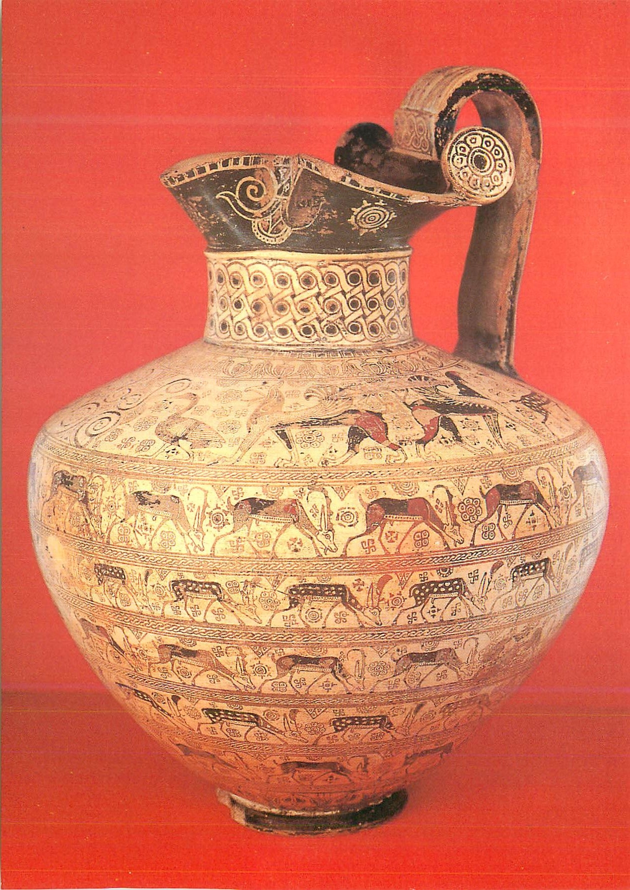 CPM Paris Musee du Louvre Oenochoe