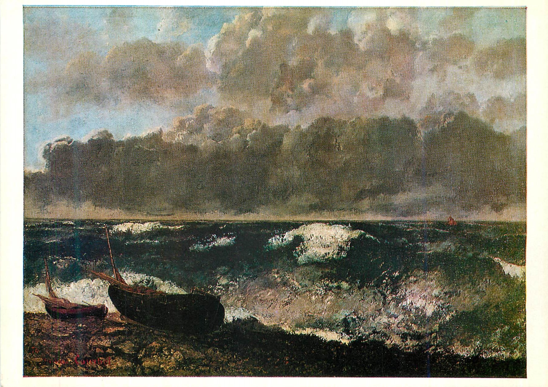CPM Paris Musee du Louvre Gustave Courbet (1819 1877) la Vague