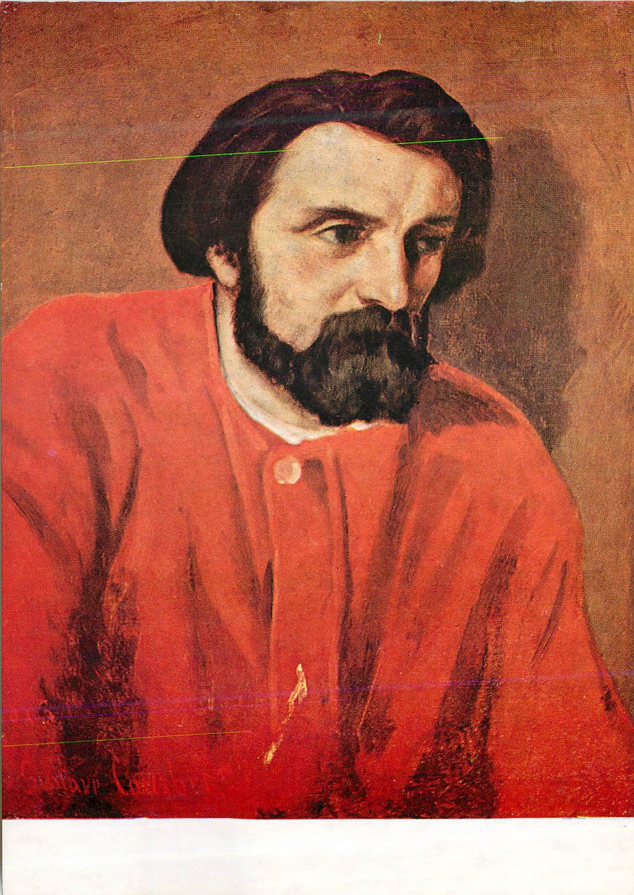 CPM Gustave Courbet l'Homme a la Blouse Rouge