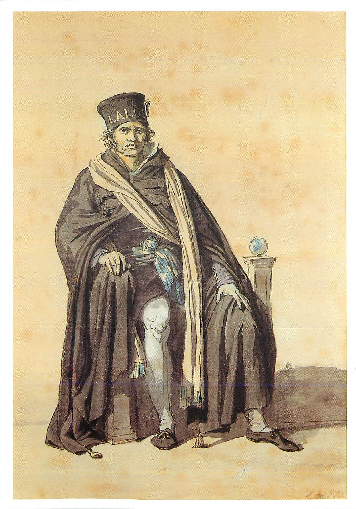 CPM Chateau de Versailles J L David 1748 1825 Projet de Costume Civique Habit de Juge