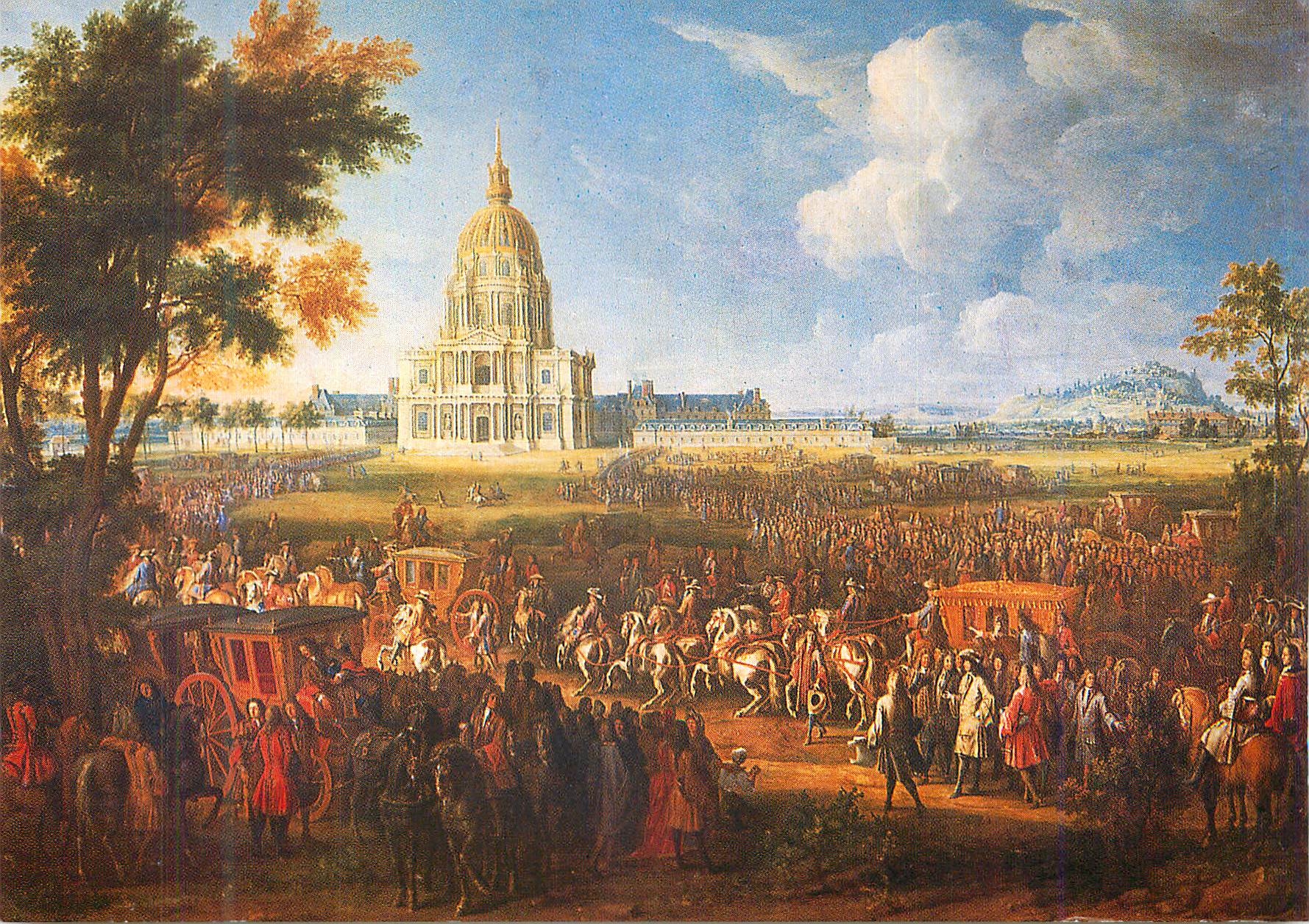 CPM Louis XVI Visitant l'Hotel Royal des Invalides Pierre Denis Martin