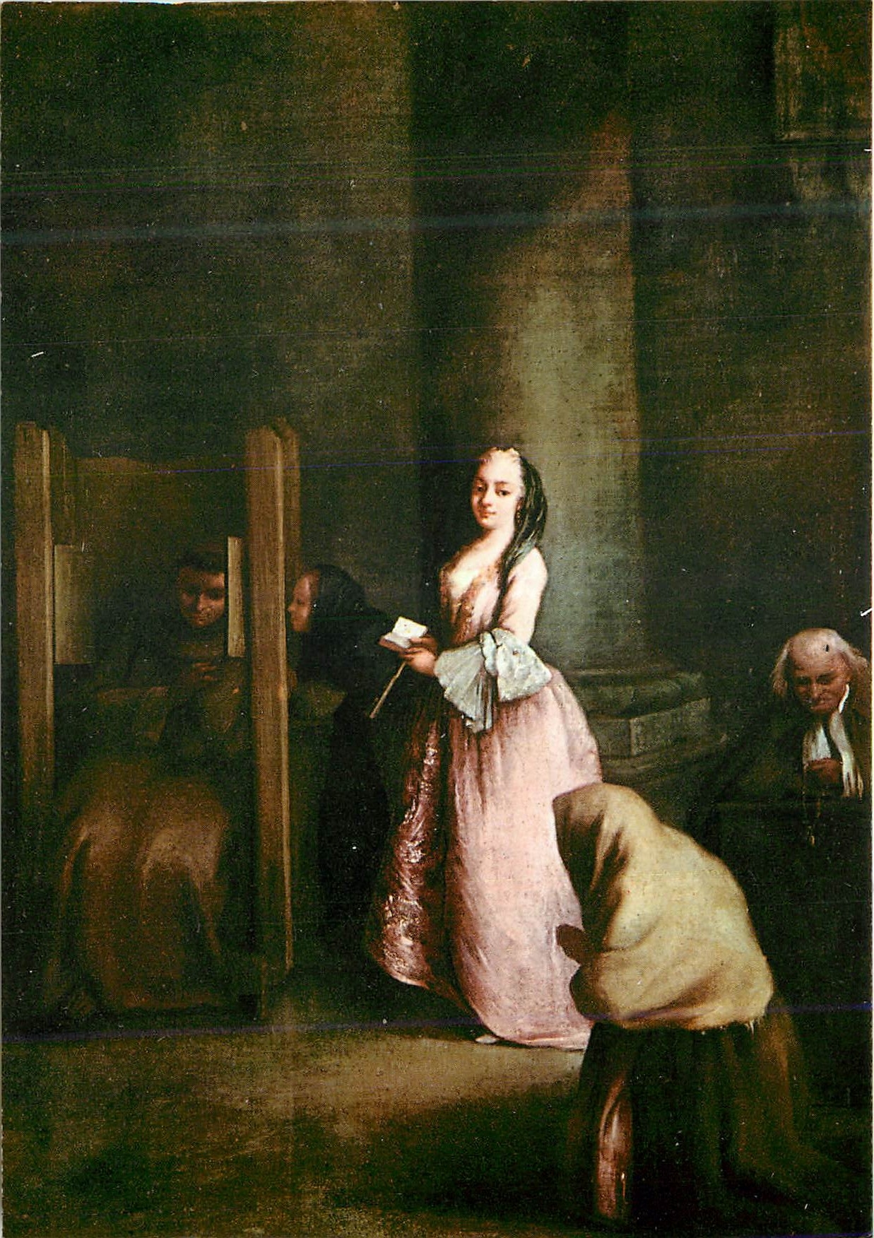 CPM Firenze Galleria uffizi la Confession