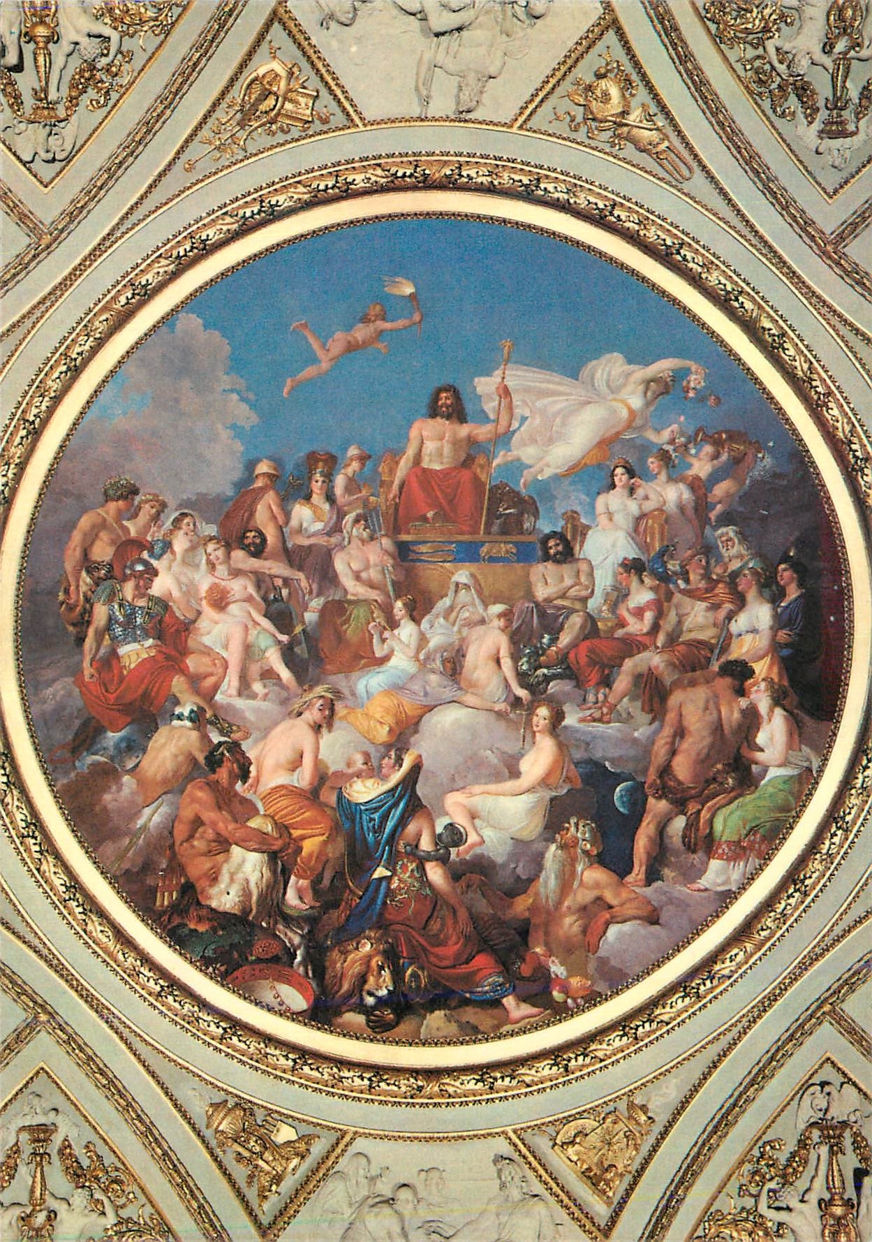 CPM Firenze Galleria Palatina Sala Dell'Lliade 