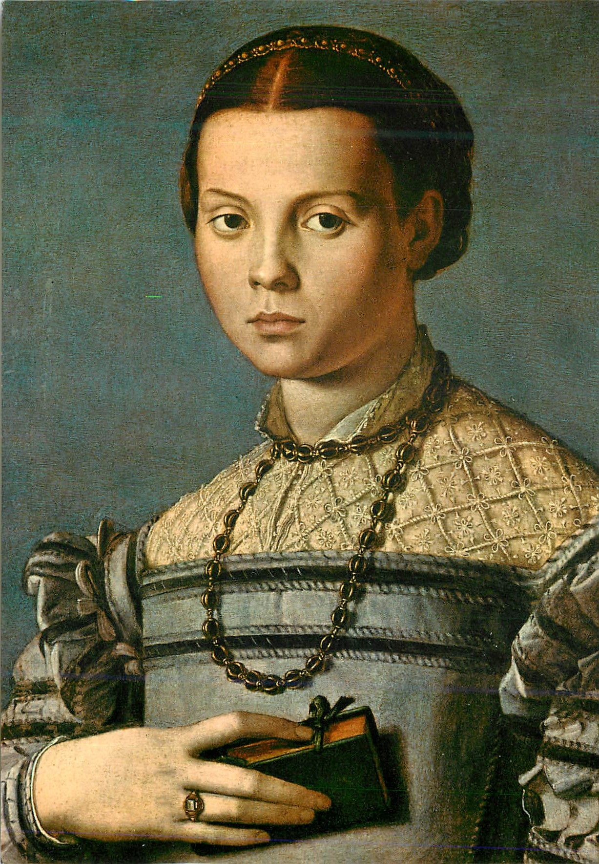 CPM Firenze Galleria Uffizi Agnolo Bronzino Jeune Fille de la Maison Medicis